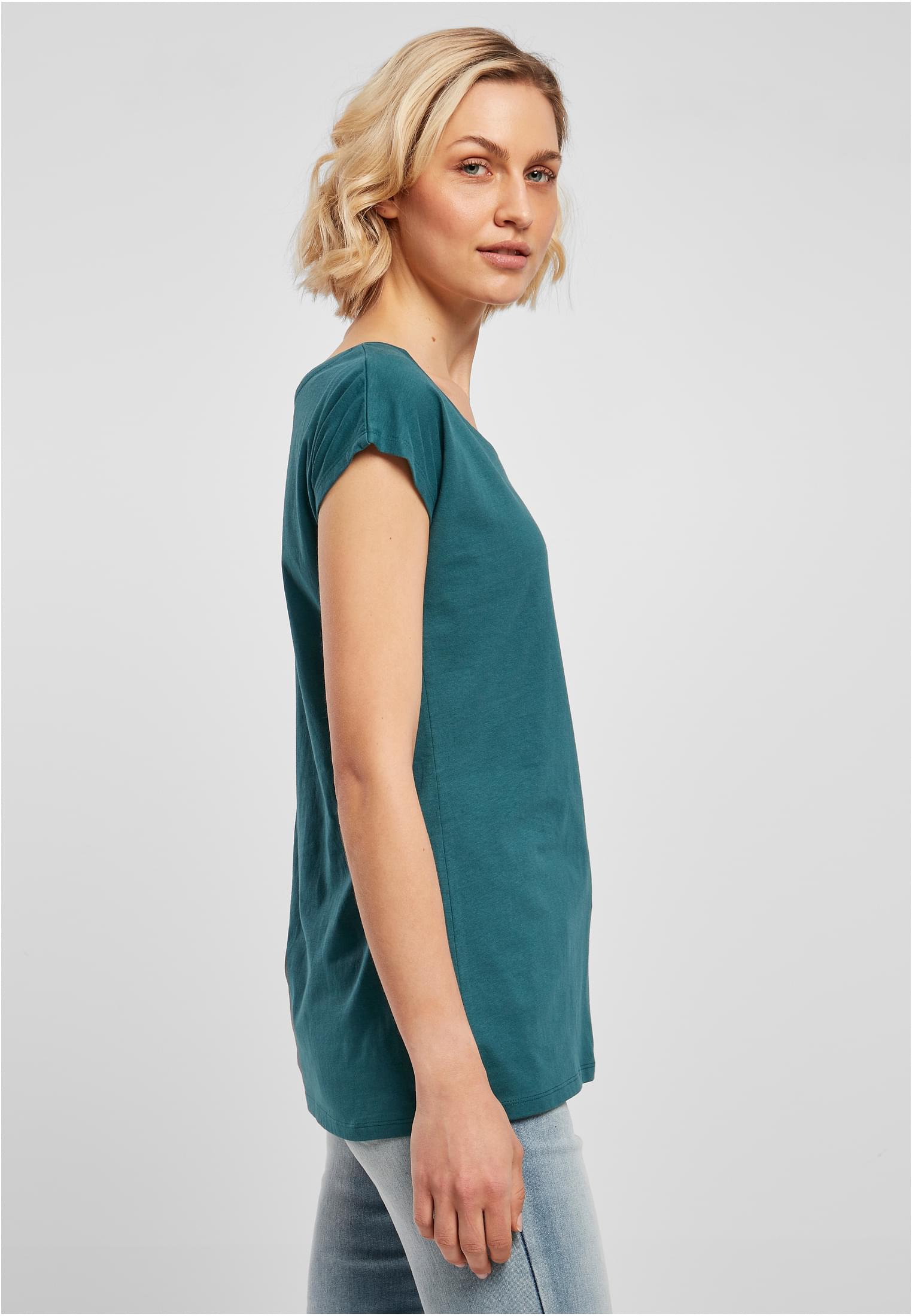 Ladies Wide Neck Tee teal | teal