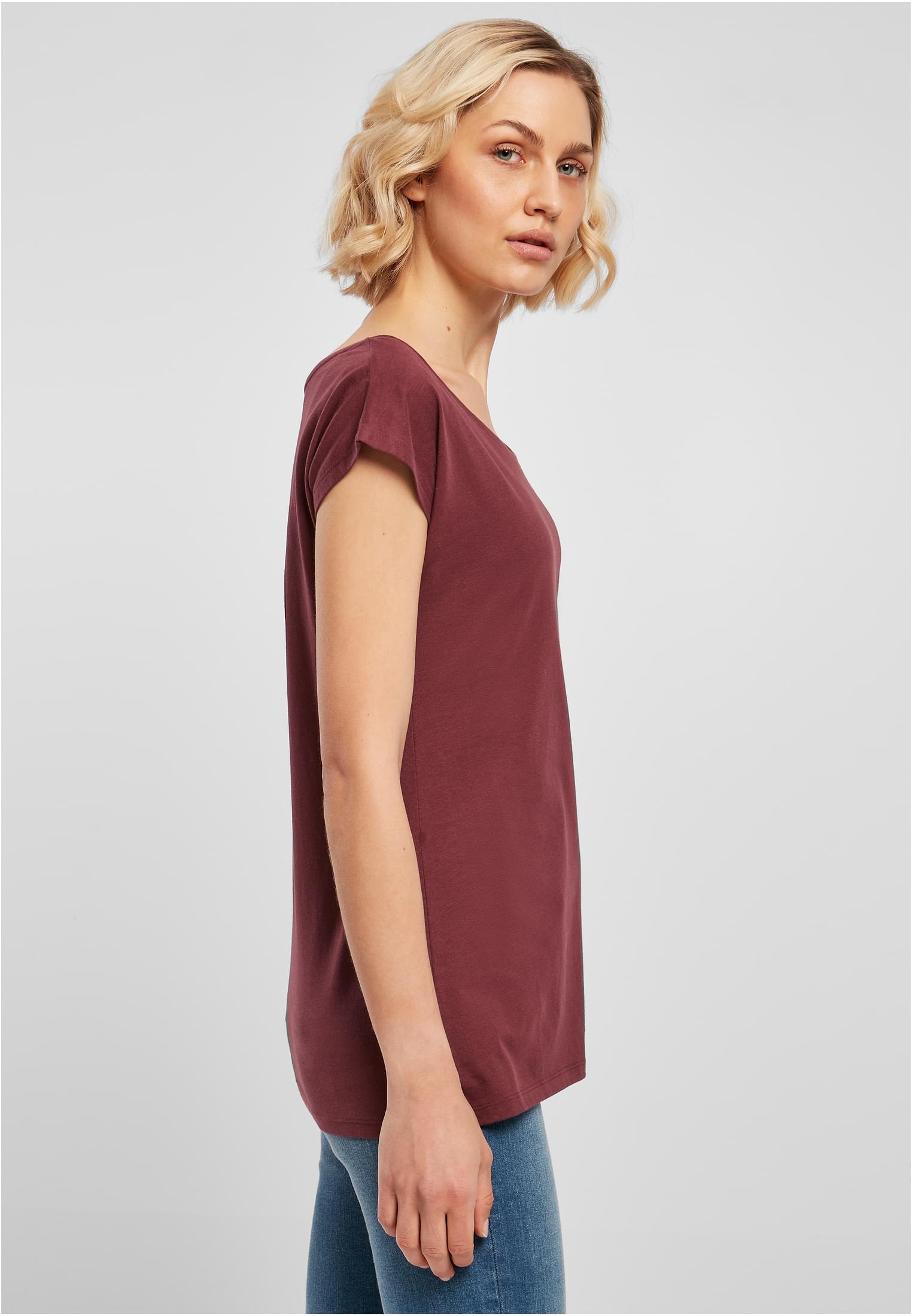 Ladies Wide Neck Tee cherry | cherry