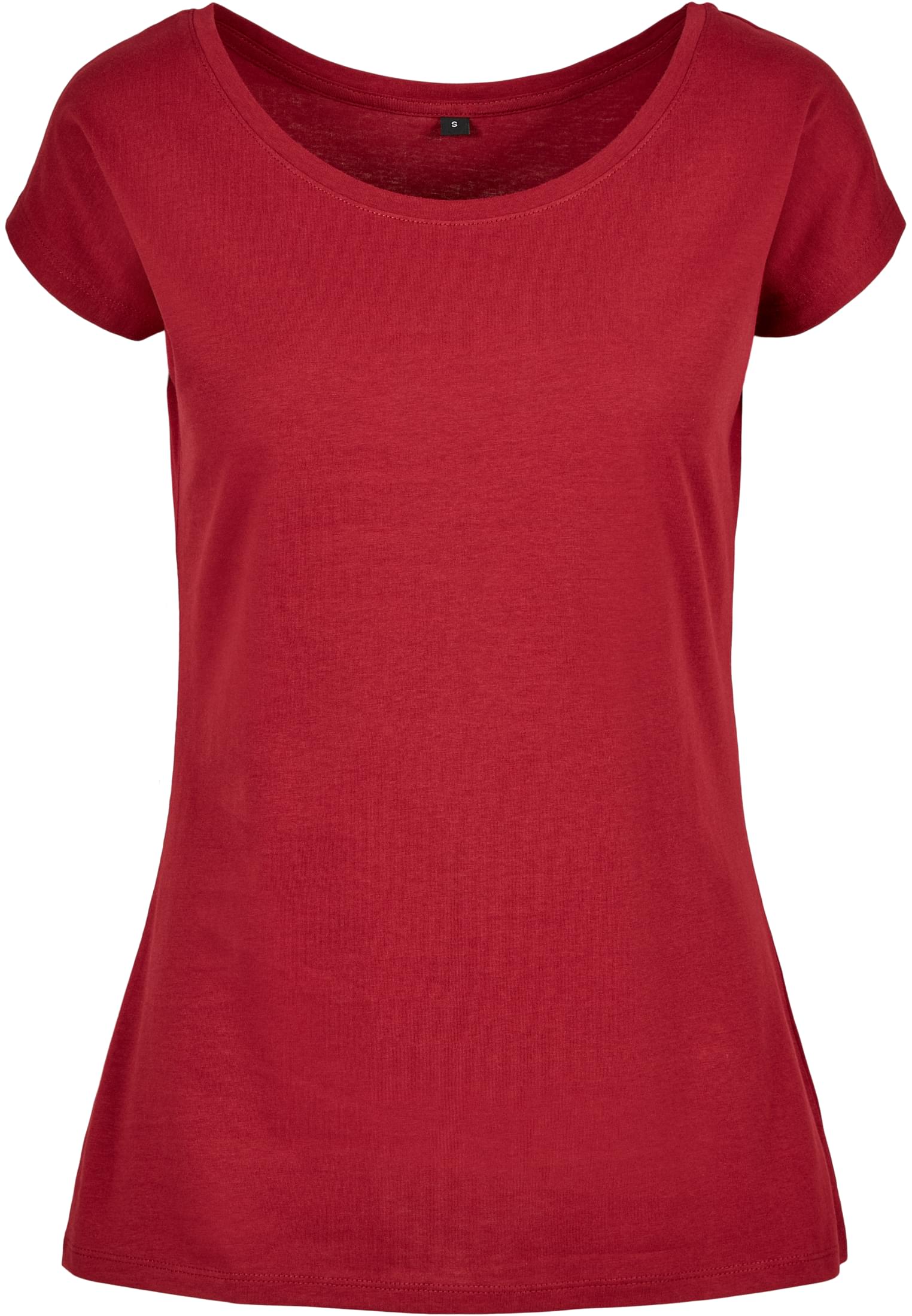 Ladies Wide Neck Tee burgundy | burgundy
