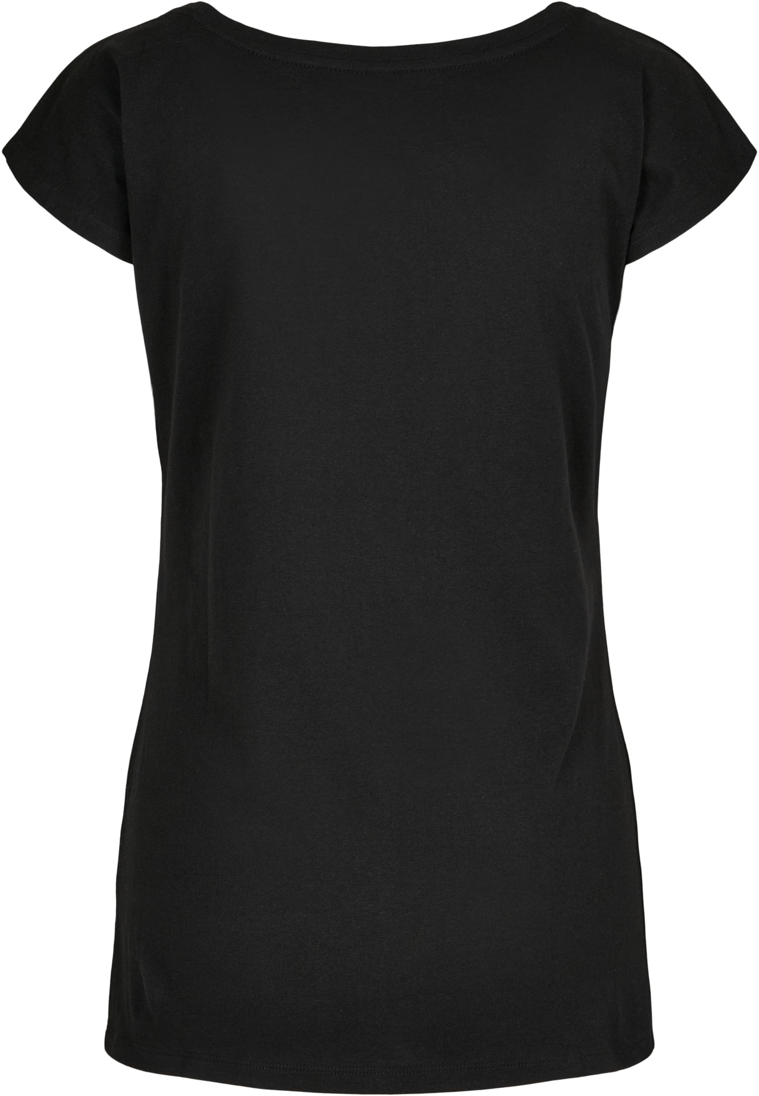 Ladies Wide Neck Tee black | black