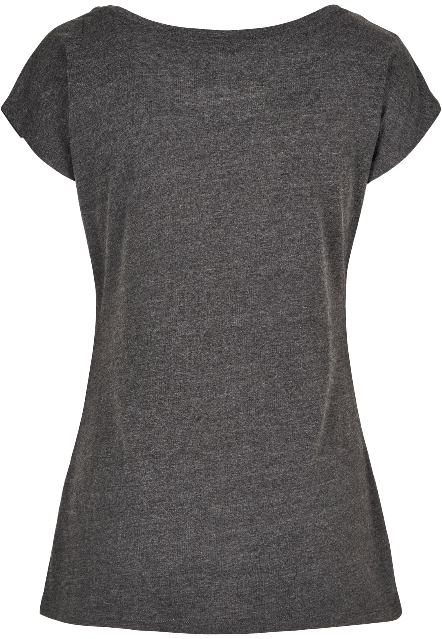 Ladies Wide Neck Tee charcoal | charcoal