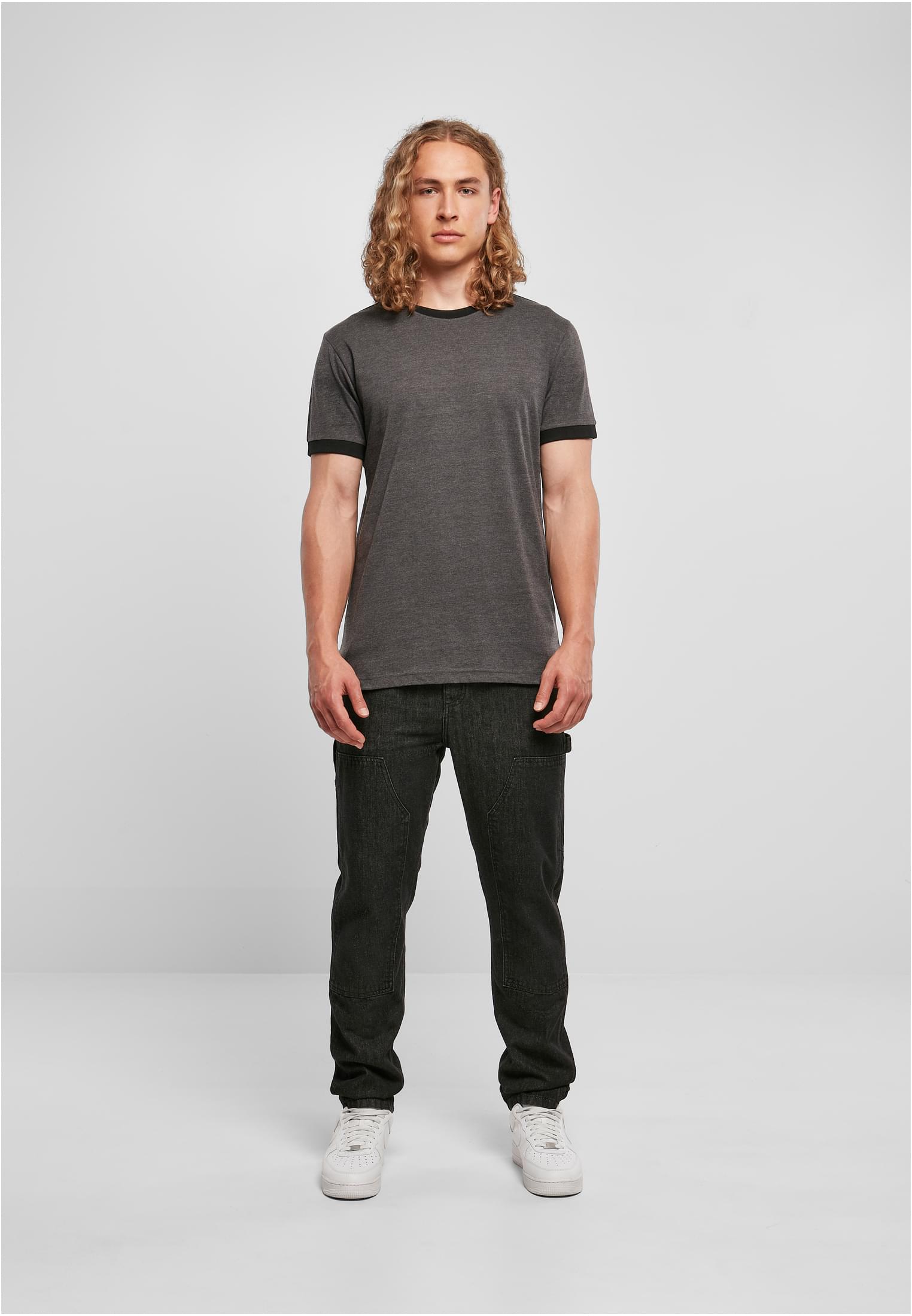 Ringer Tee charcoal/black | charcoal/black