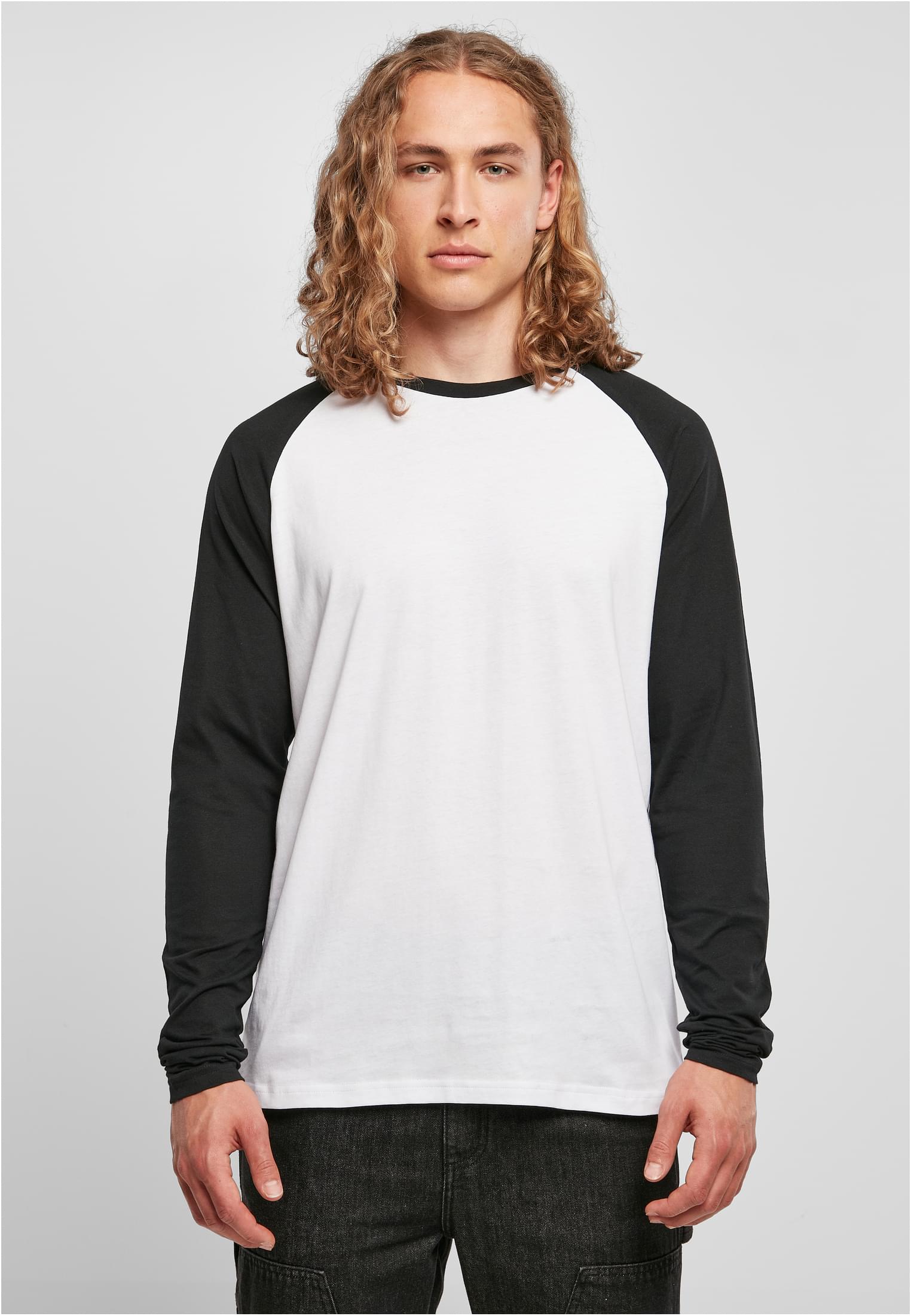 Contrast Raglan Longsleeve white/black | white/black
