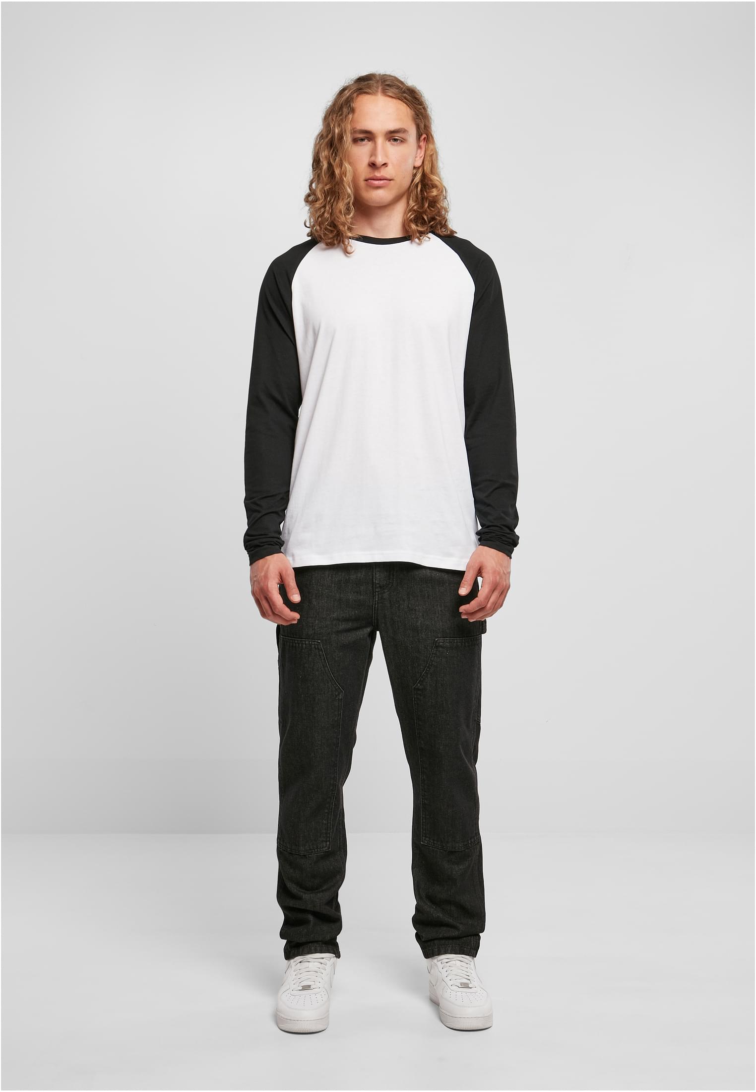 Contrast Raglan Longsleeve white/black | white/black
