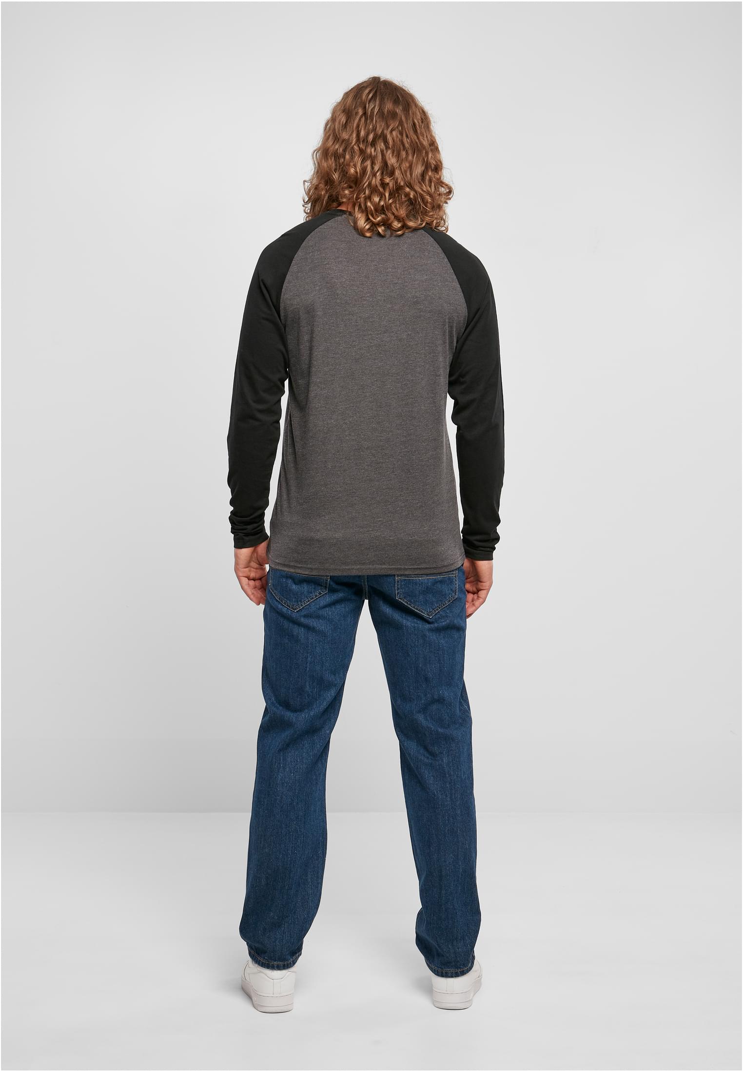 Contrast Raglan Longsleeve charcoal/black | charcoal/black