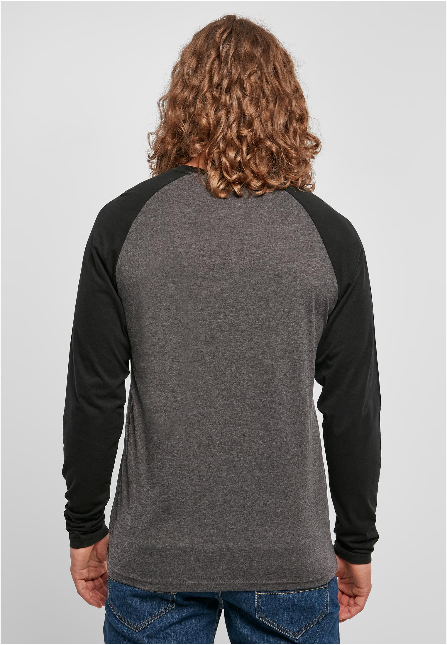 Contrast Raglan Longsleeve charcoal/black | charcoal/black