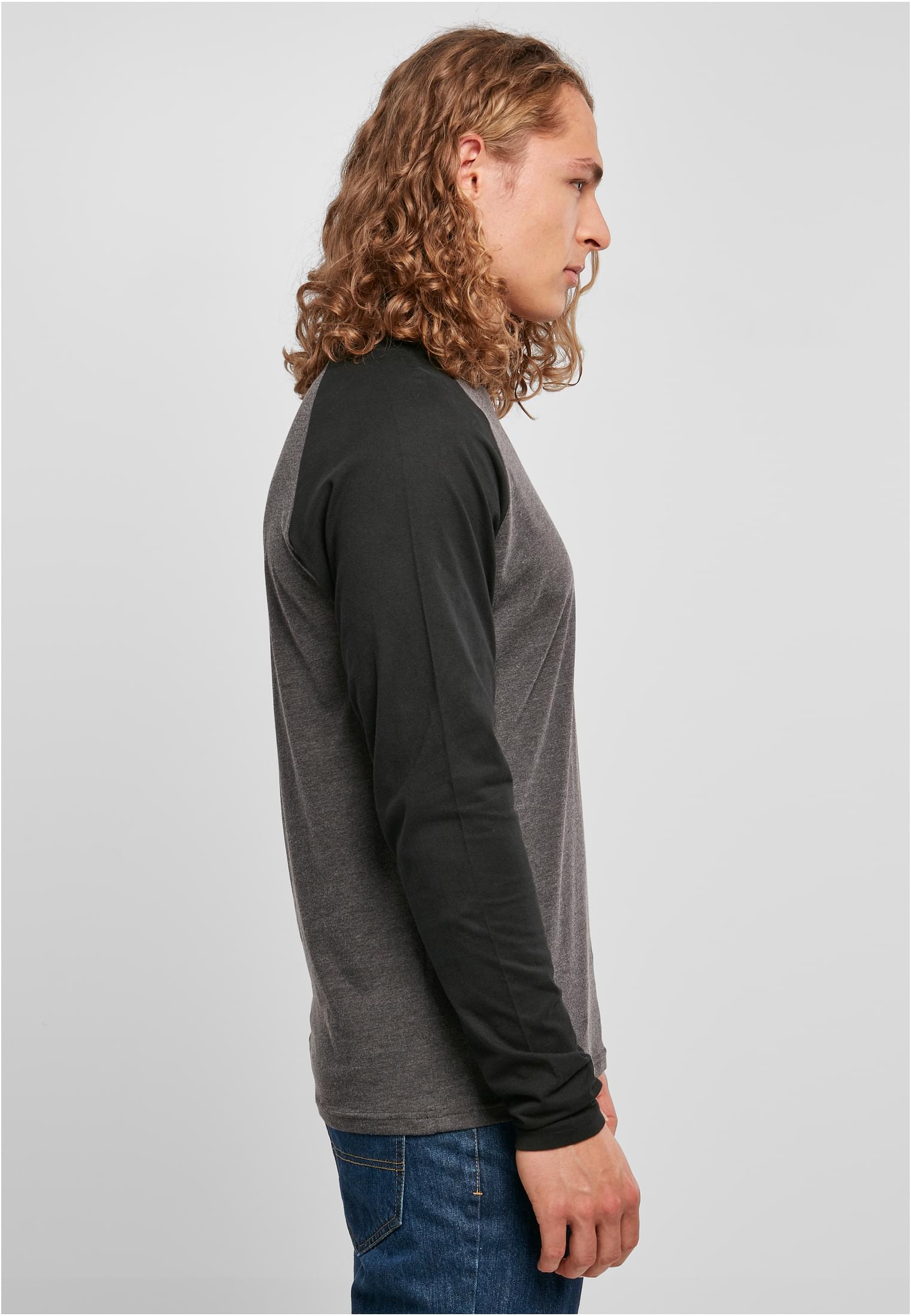 Contrast Raglan Longsleeve charcoal/black | charcoal/black