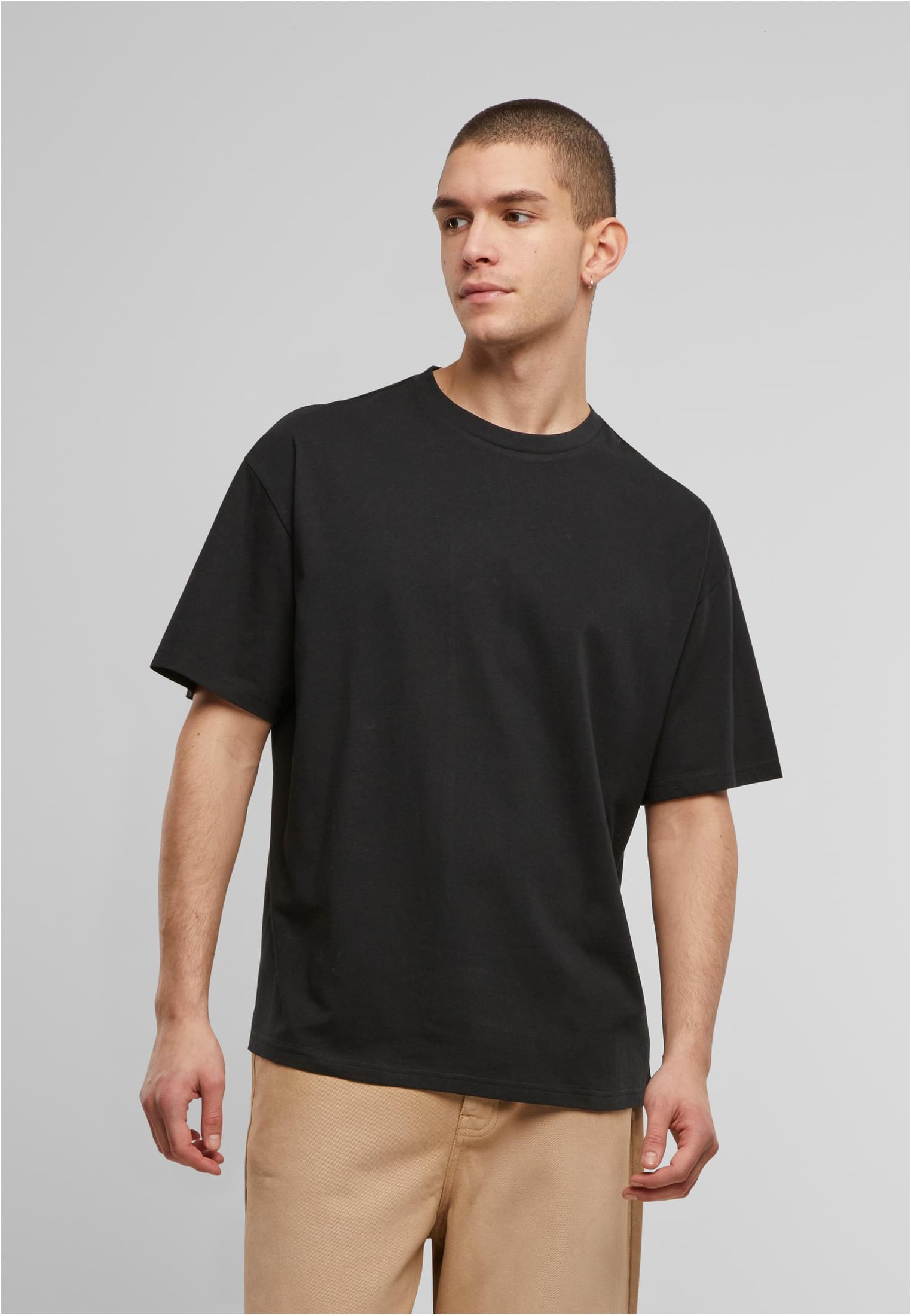 Light Basic Loose Tee black | black
