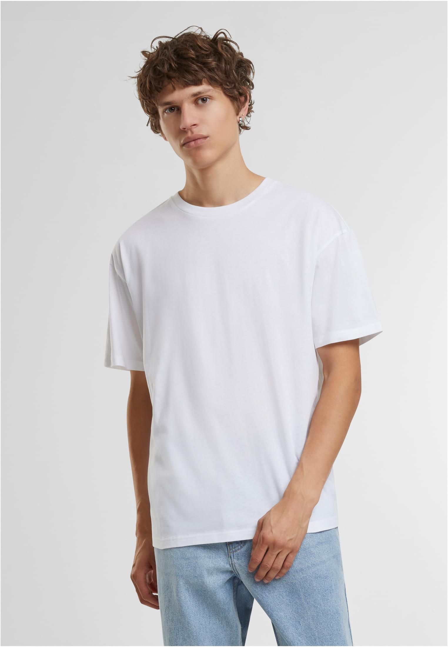 Light Basic Loose Tee white | white