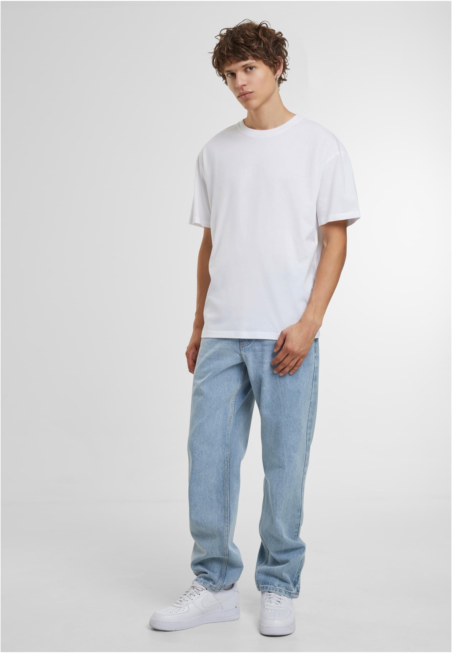 Light Basic Loose Tee white | white