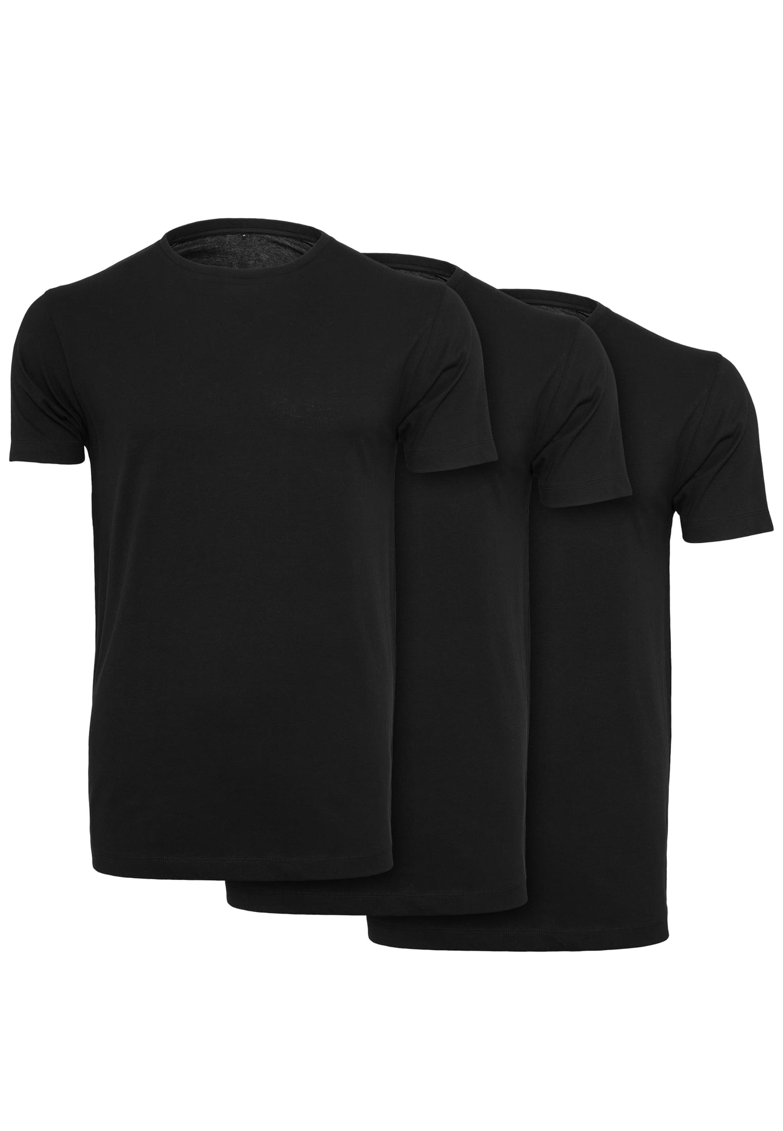 Light T-Shirt Round Neck 3-Pack black2 | black2