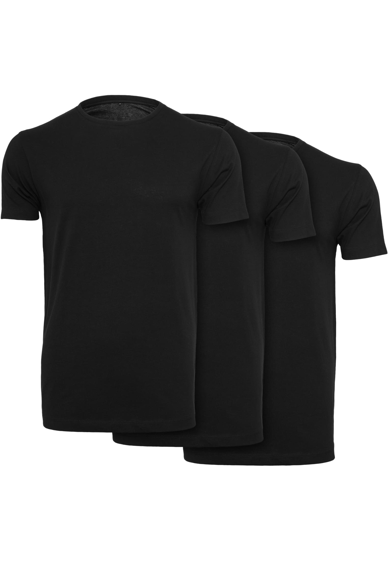 Light T-Shirt Round Neck 3-Pack black+black+black | black+black+black