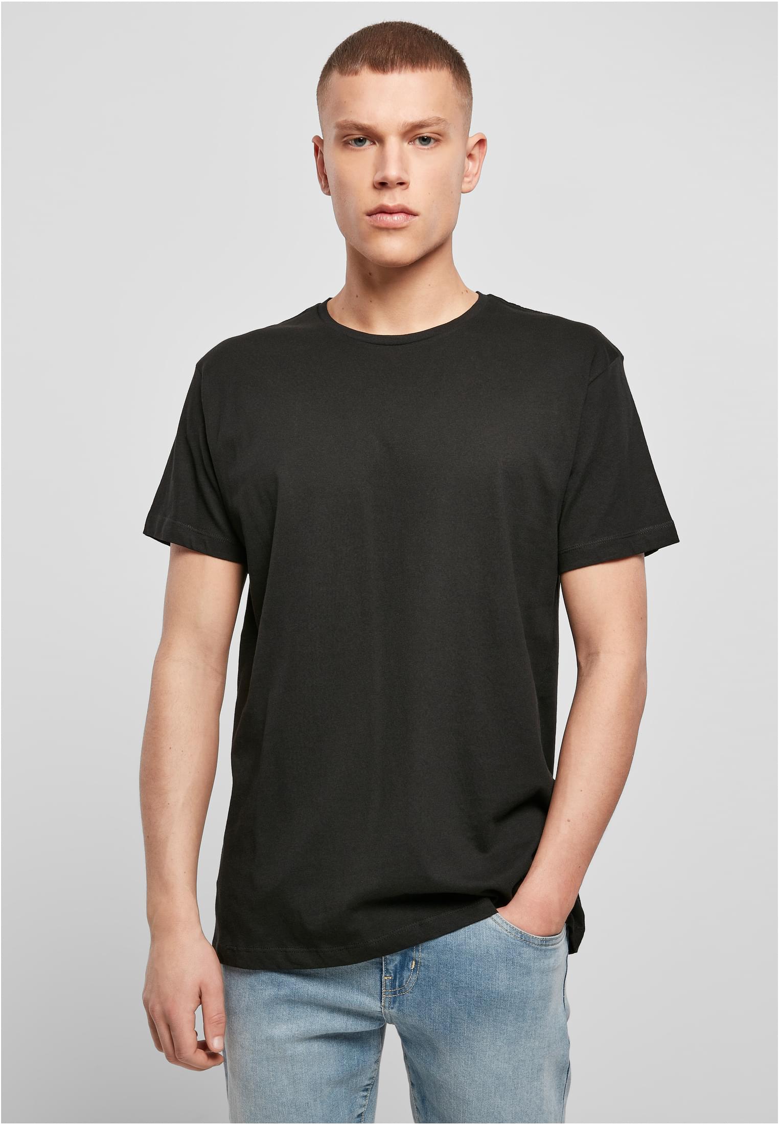 Light T-Shirt Round Neck black | black