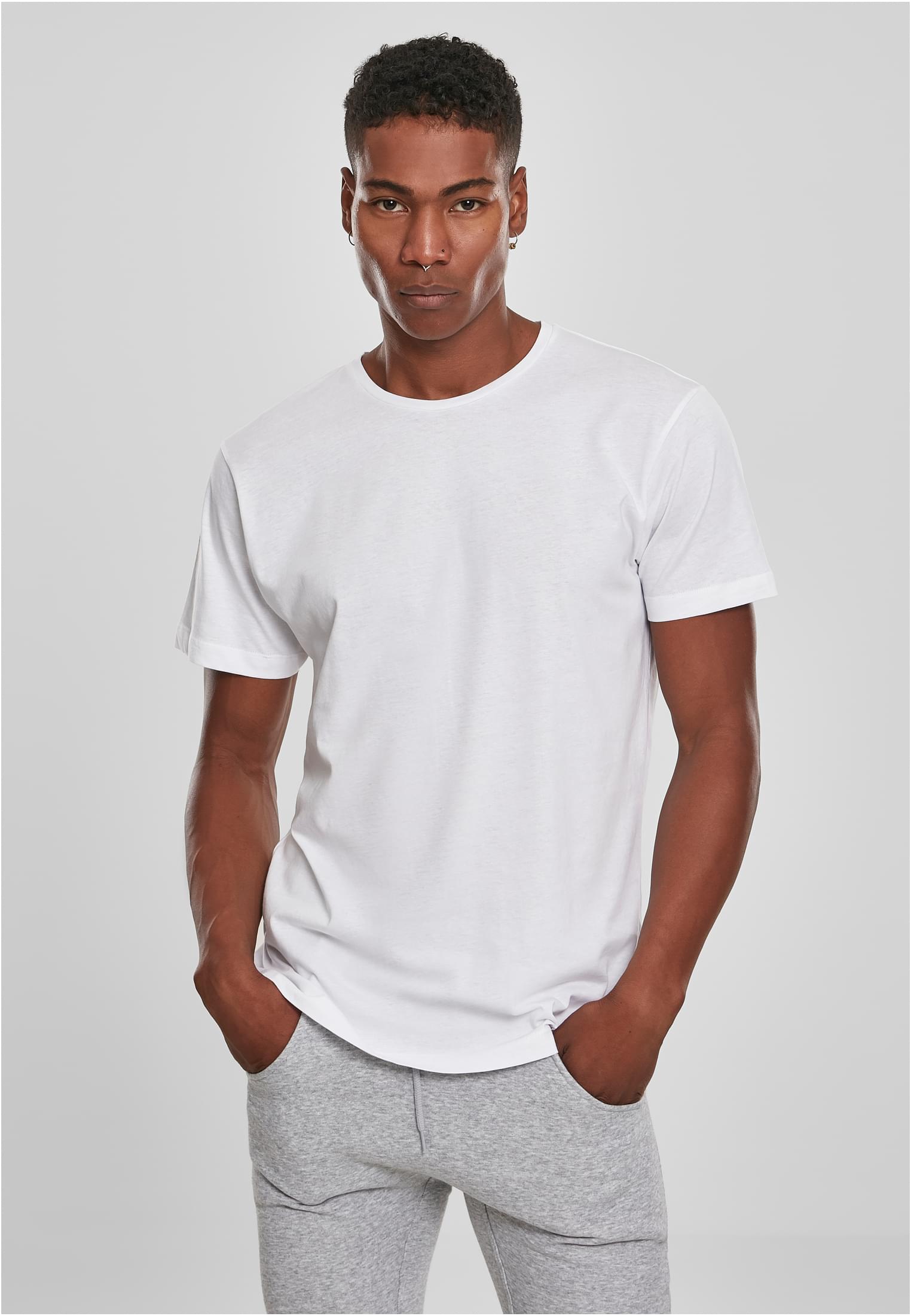 Light T-Shirt Round Neck white | white