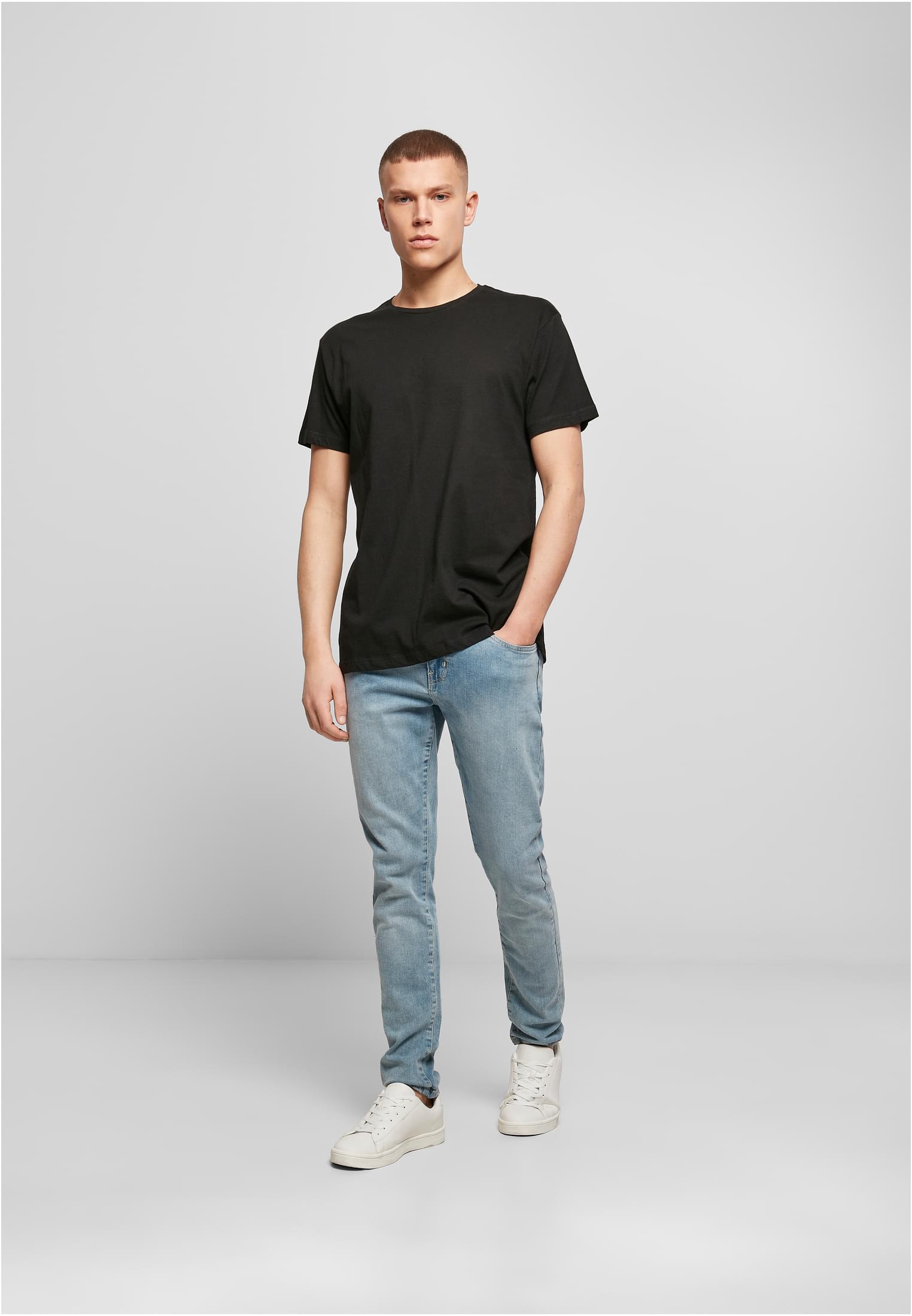Light T-Shirt Round Neck black | black
