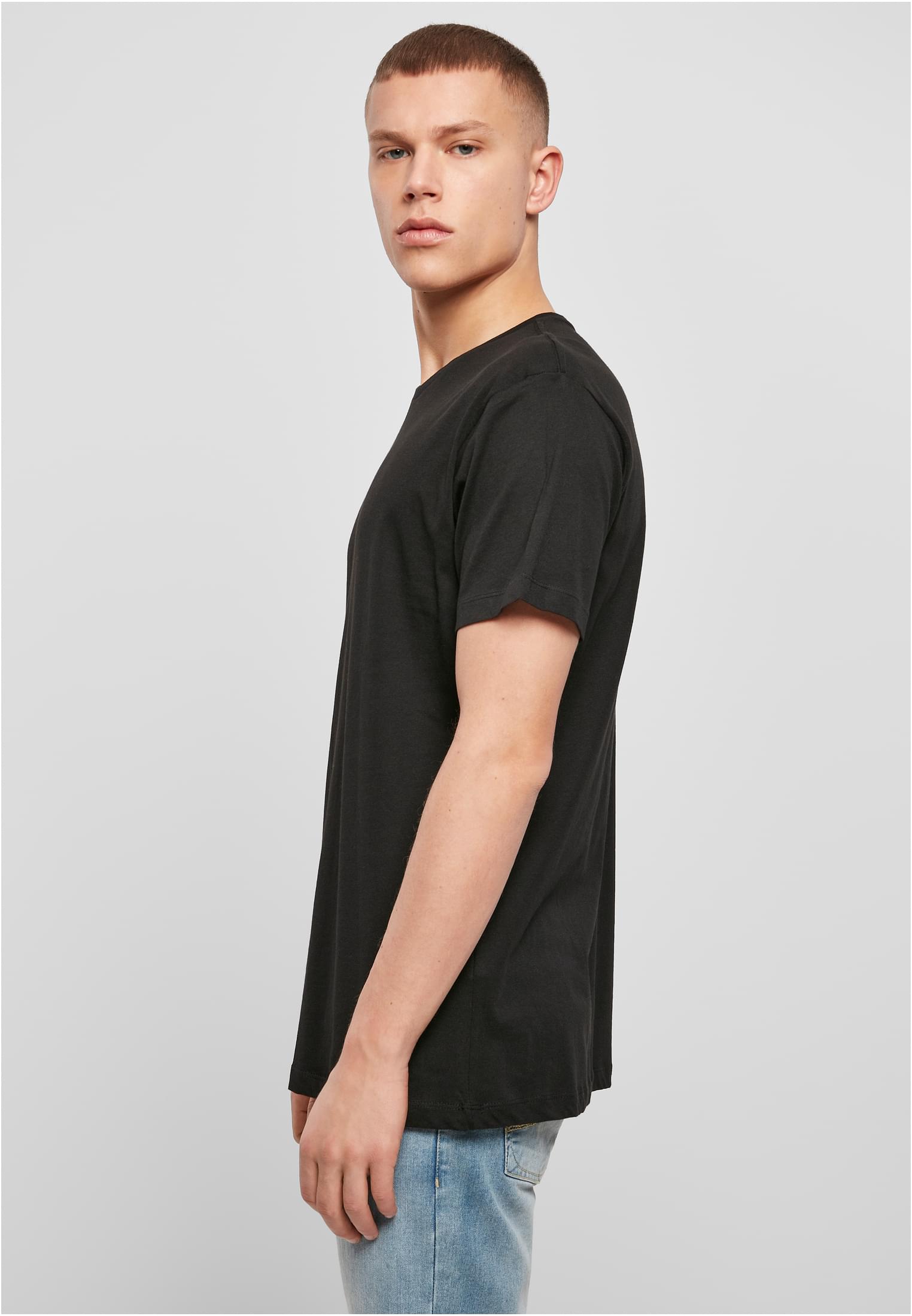 Light T-Shirt Round Neck black | black