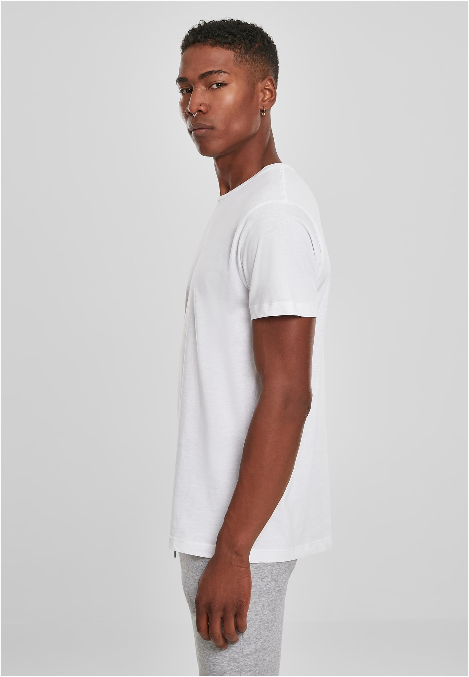 Light T-Shirt Round Neck white | white
