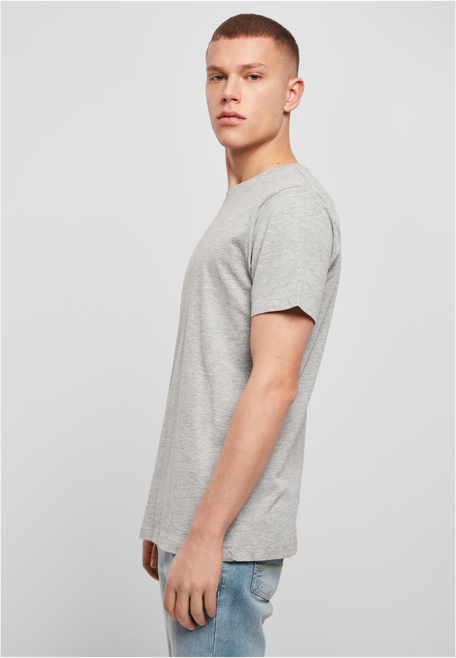 Light T-Shirt Round Neck heather grey | heather grey