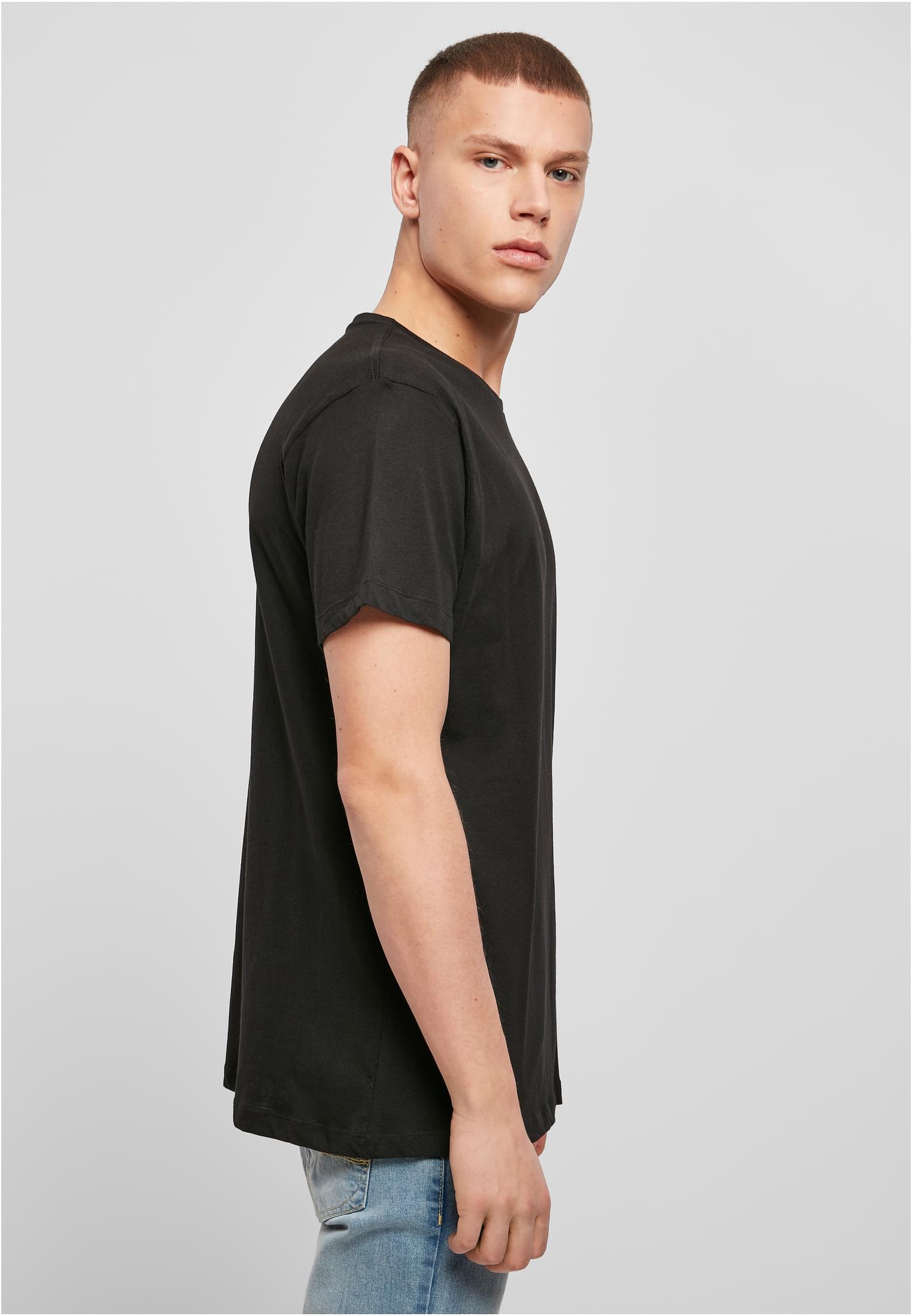 Light T-Shirt Round Neck black | black