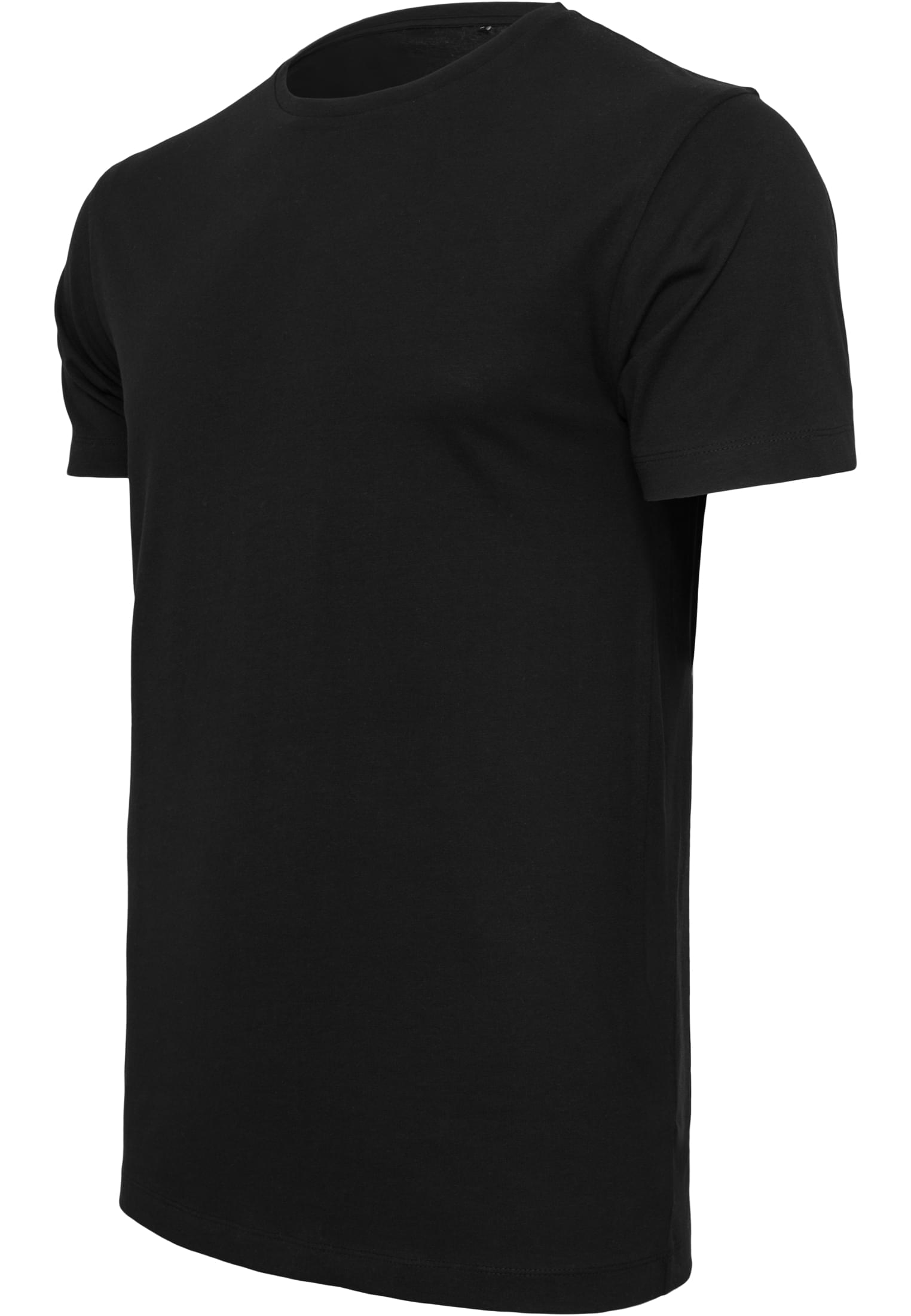 Light T-Shirt Round Neck black | black