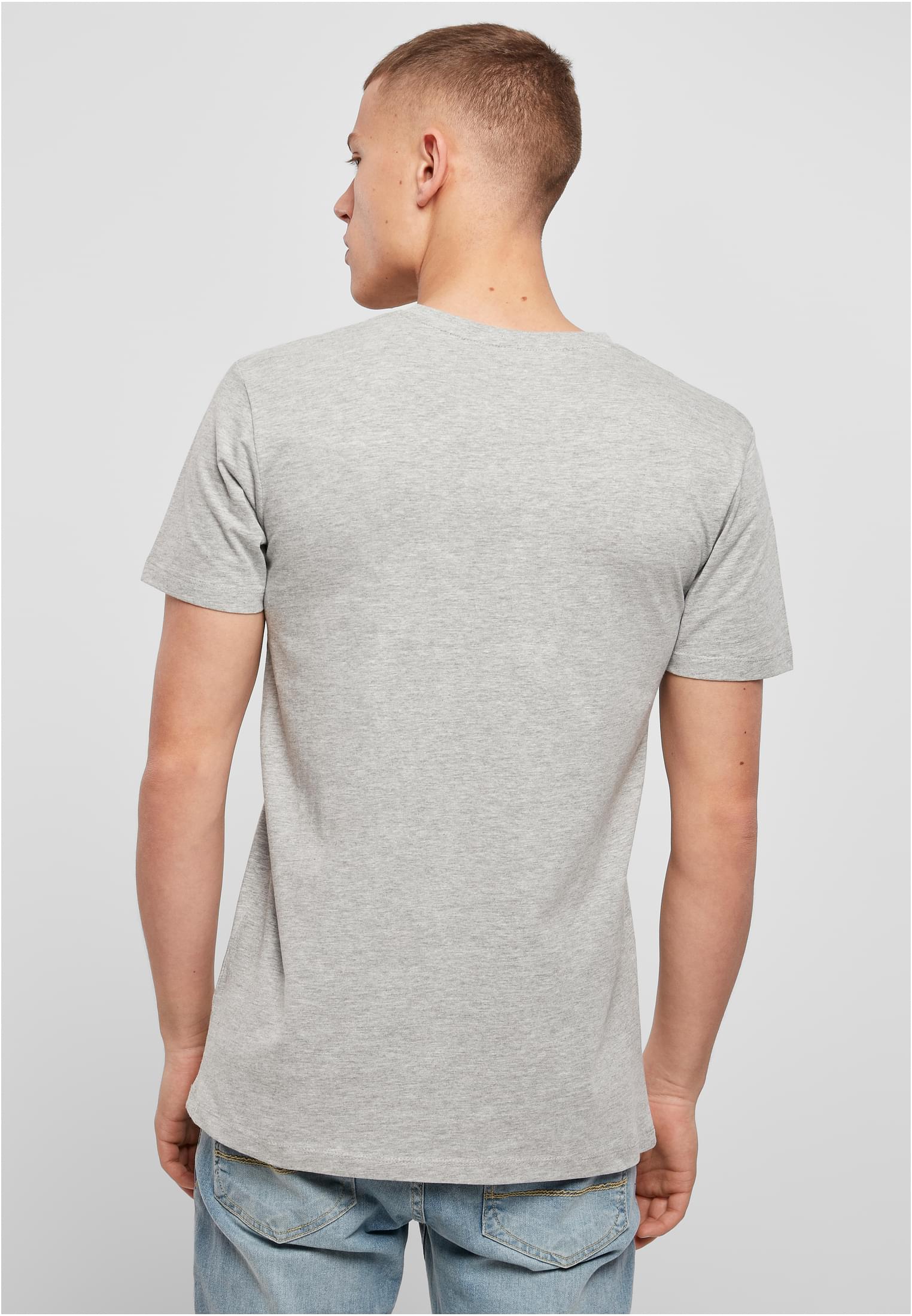 Light T-Shirt V-Neck heather grey | heather grey