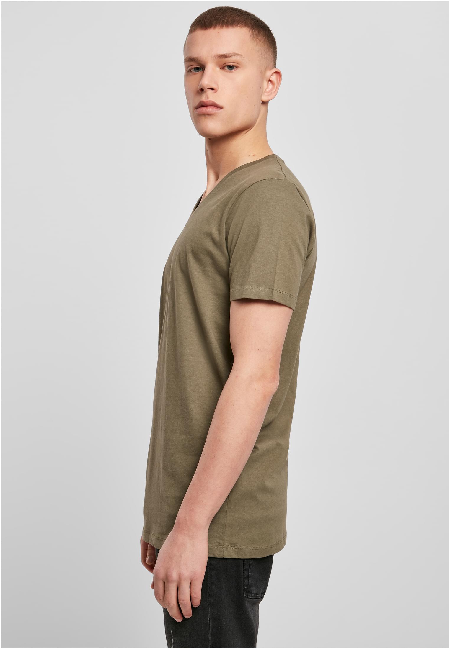 Light T-Shirt V-Neck olive | olive