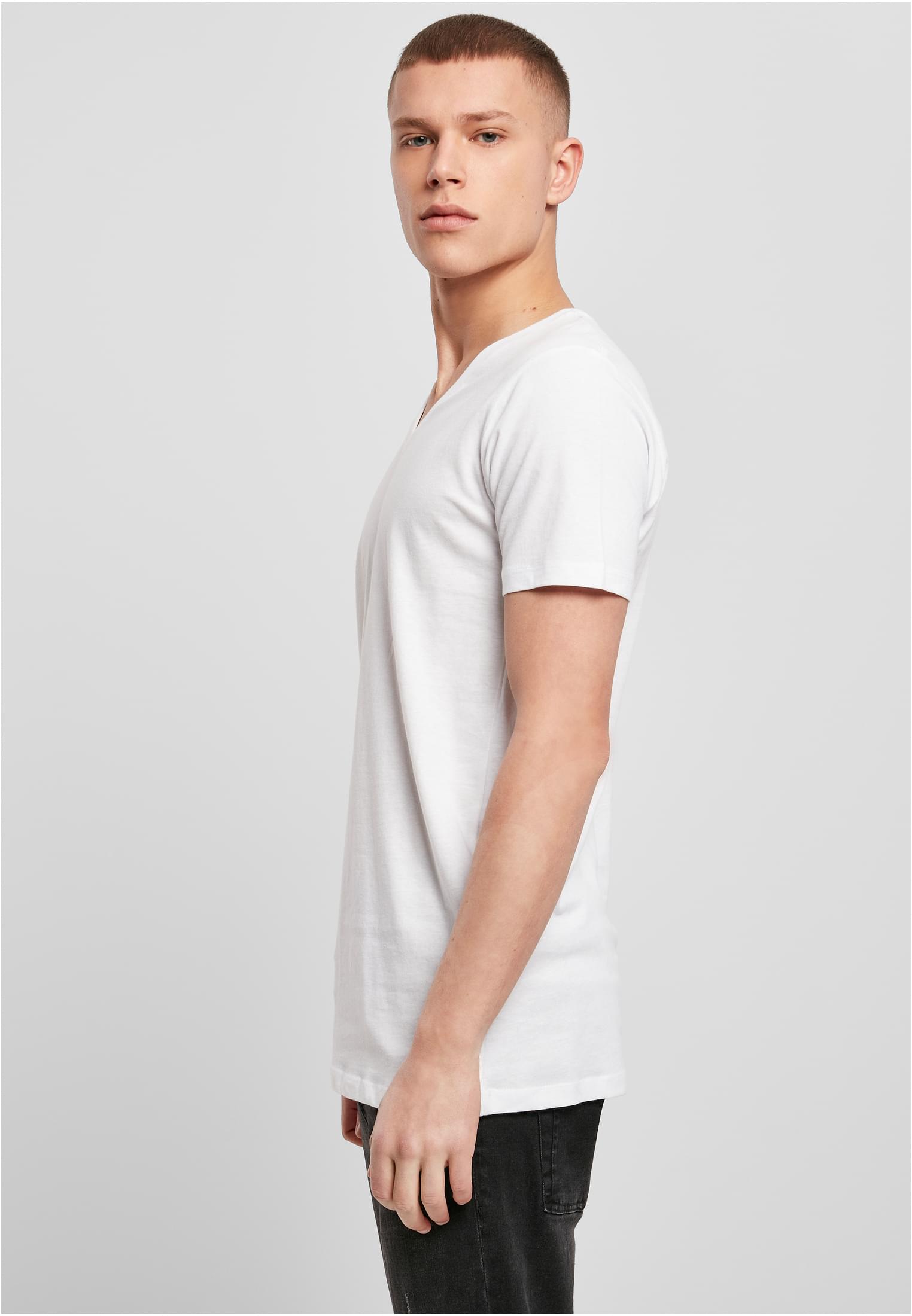 Light T-Shirt V-Neck white | white
