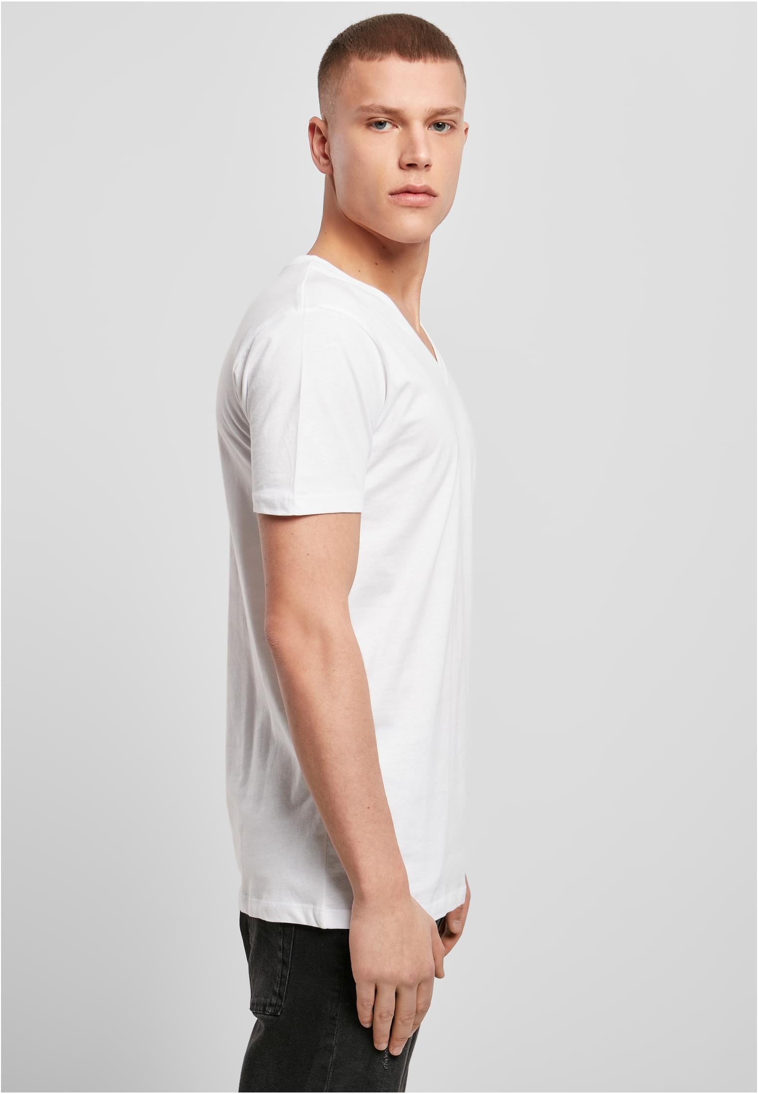 Light T-Shirt V-Neck white | white