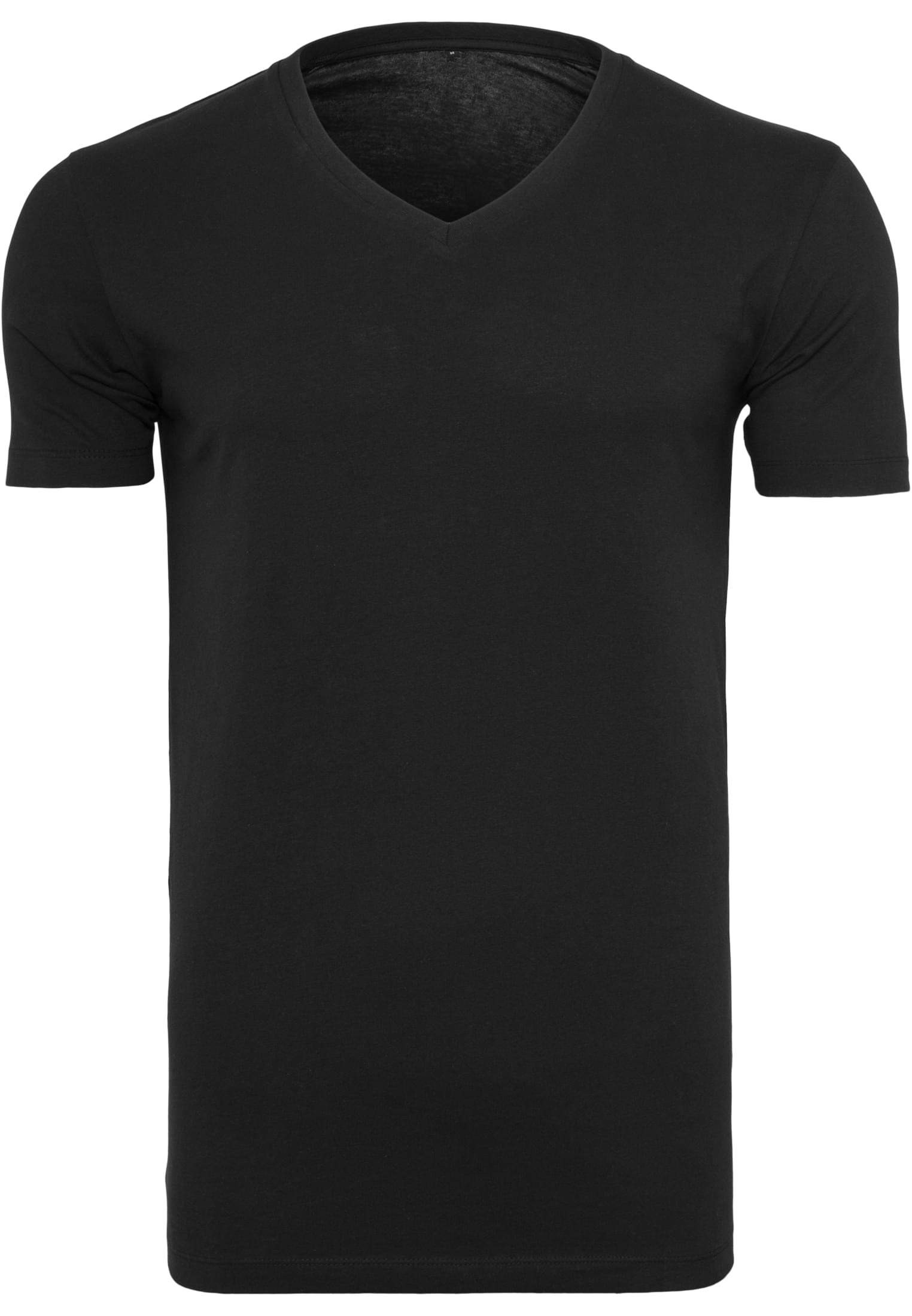 Light T-Shirt V-Neck black | black