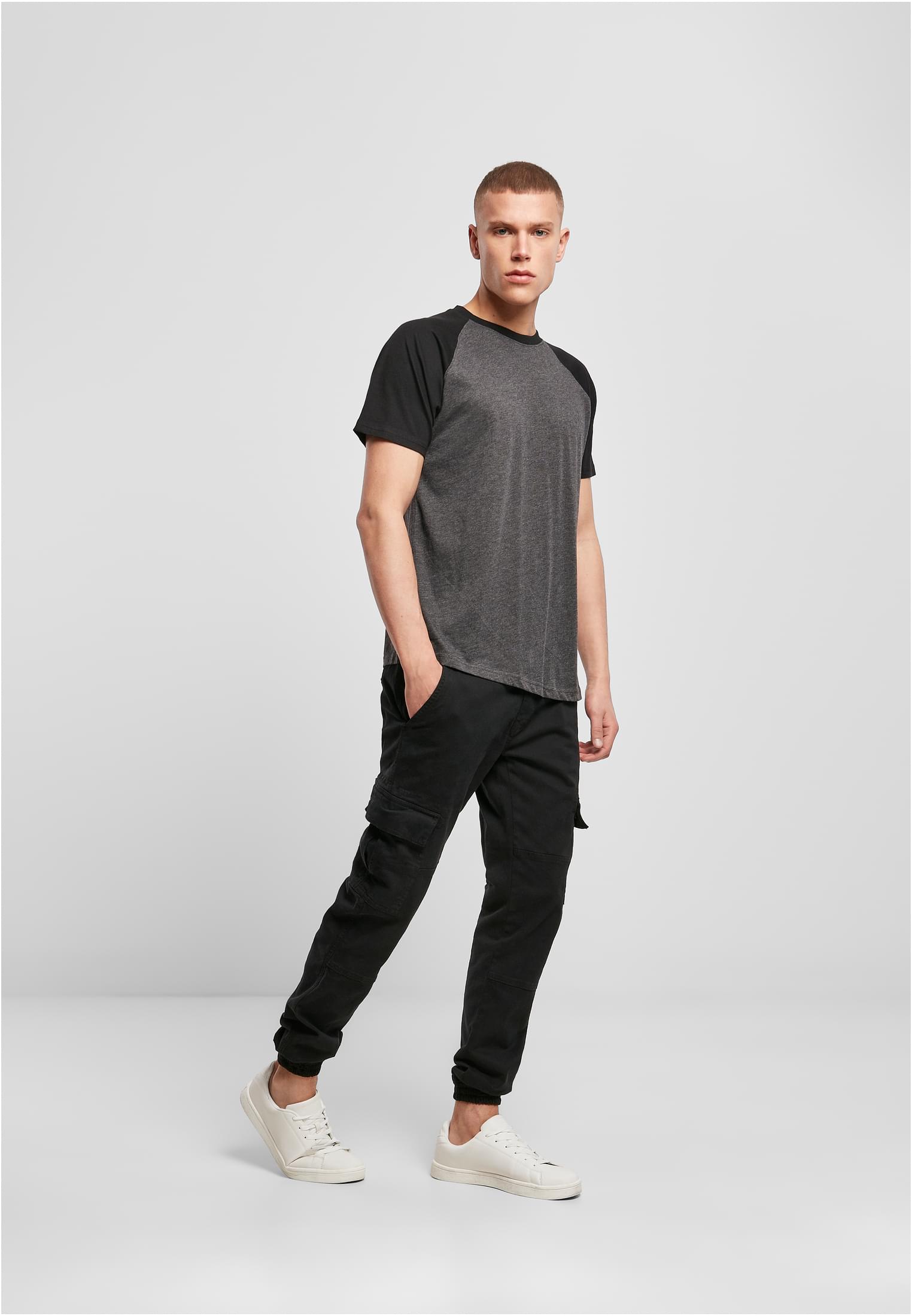 Raglan Contrast Tee cha/blk | cha/blk