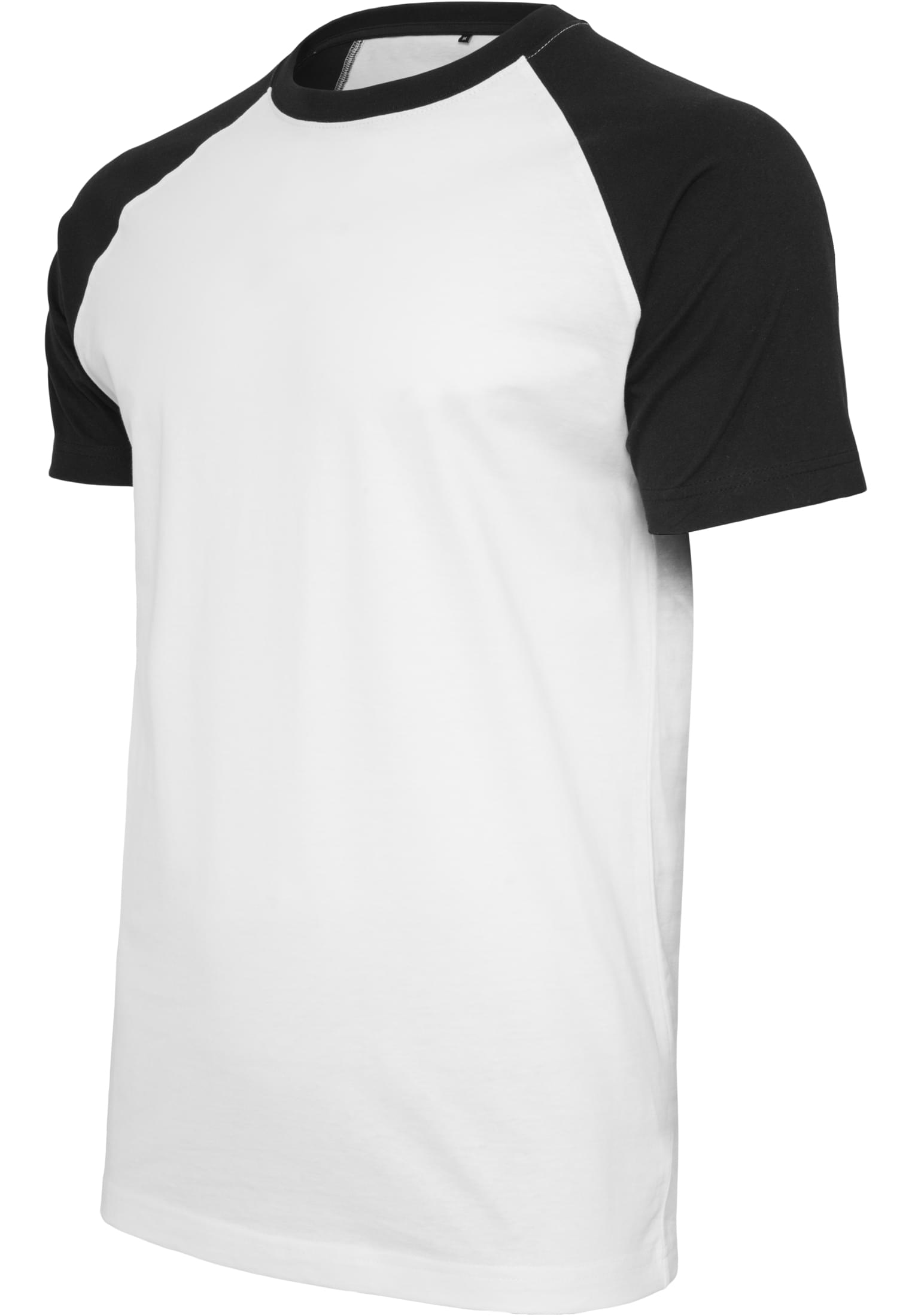 Raglan Contrast Tee wht/blk | wht/blk