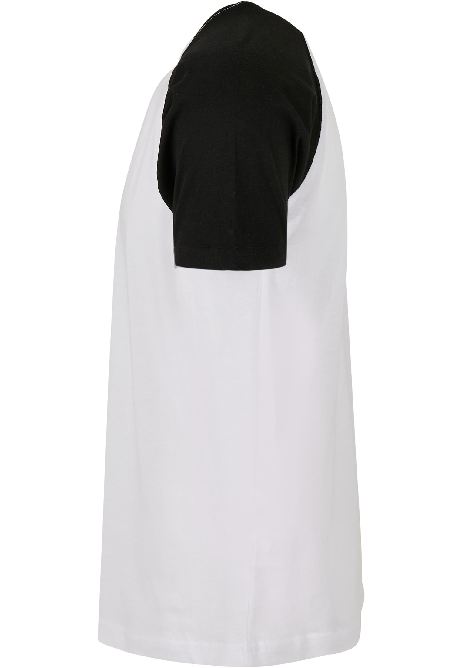 Raglan Contrast Tee wht/blk | wht/blk