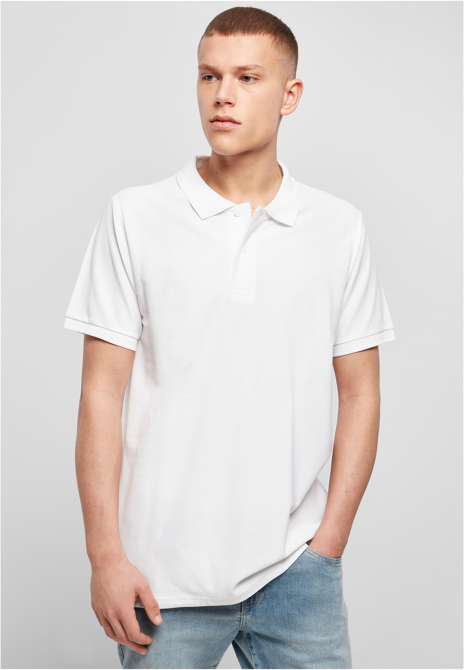 Polo Piqué Shirt white | white