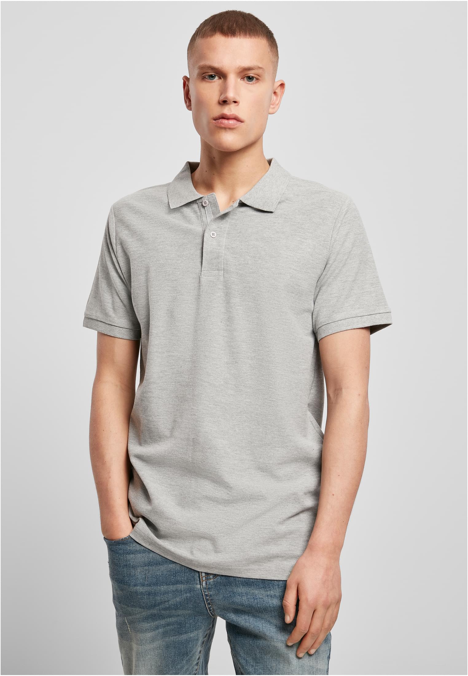Polo Piqué Shirt heather grey | heather grey