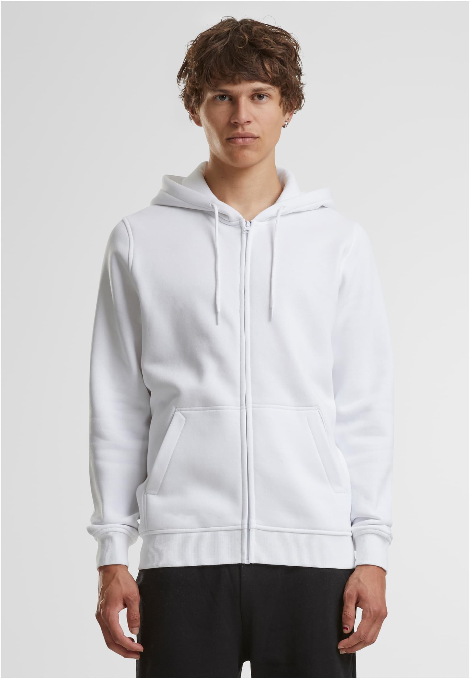 Heavy Zip Hoody white | white