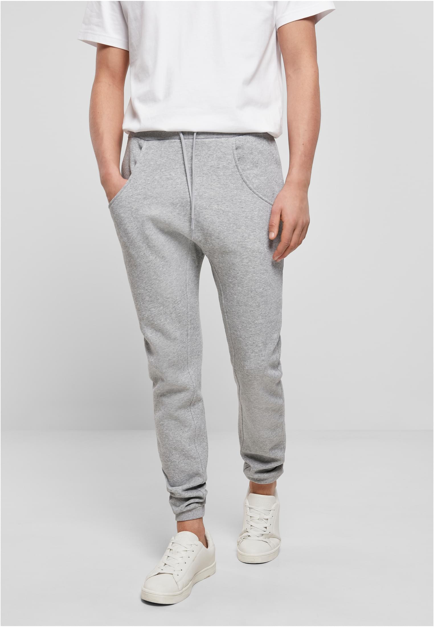 Heavy Deep Crotch Sweatpants heather grey | heather grey