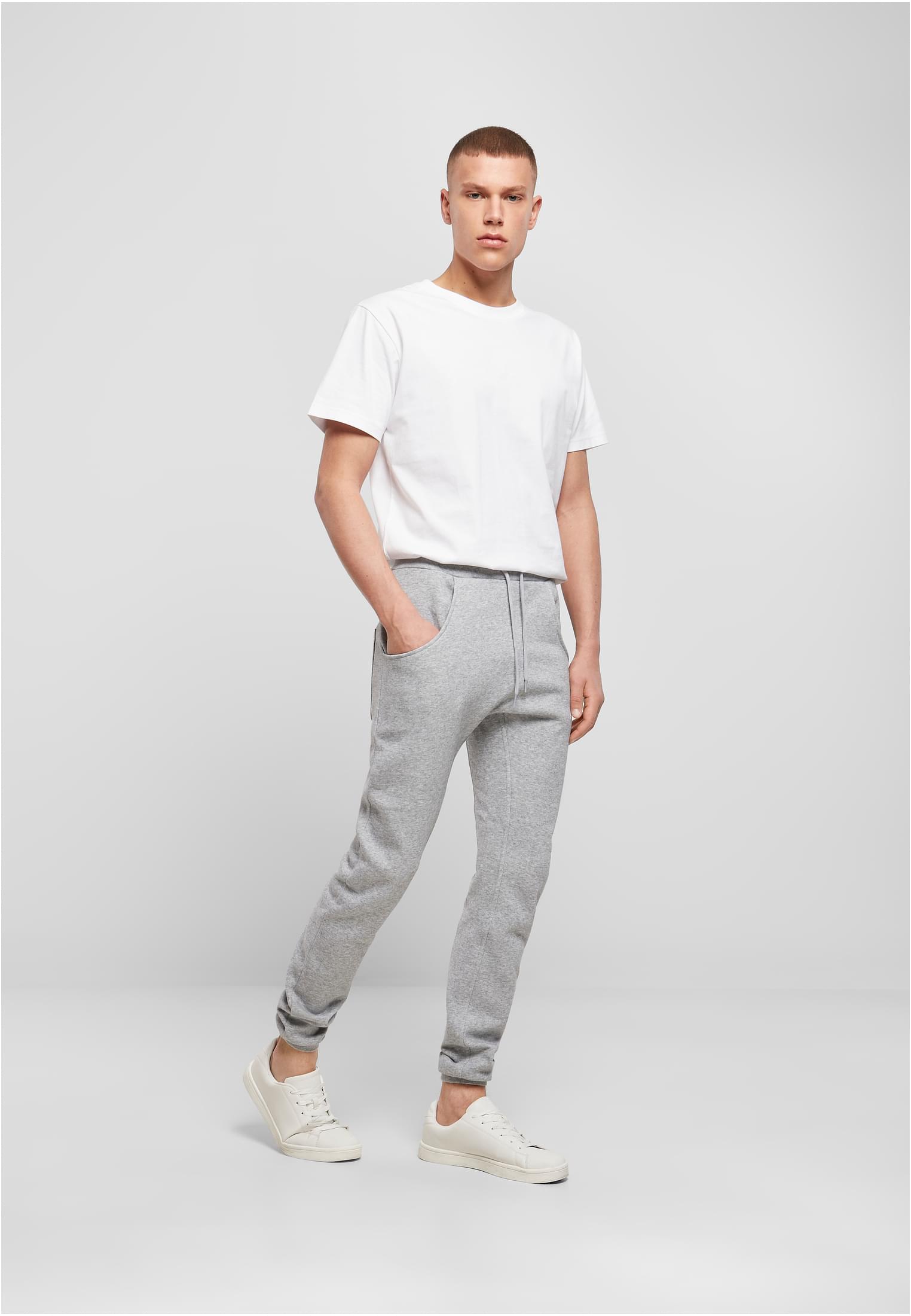 Heavy Deep Crotch Sweatpants heather grey | heather grey