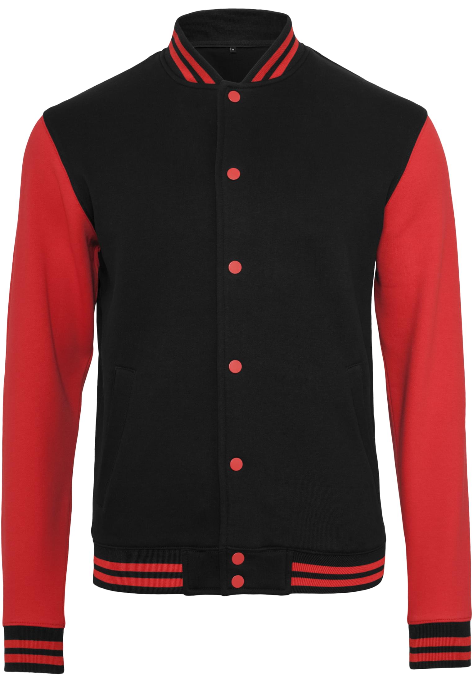Sweat College Jacket blk/red | blk/red