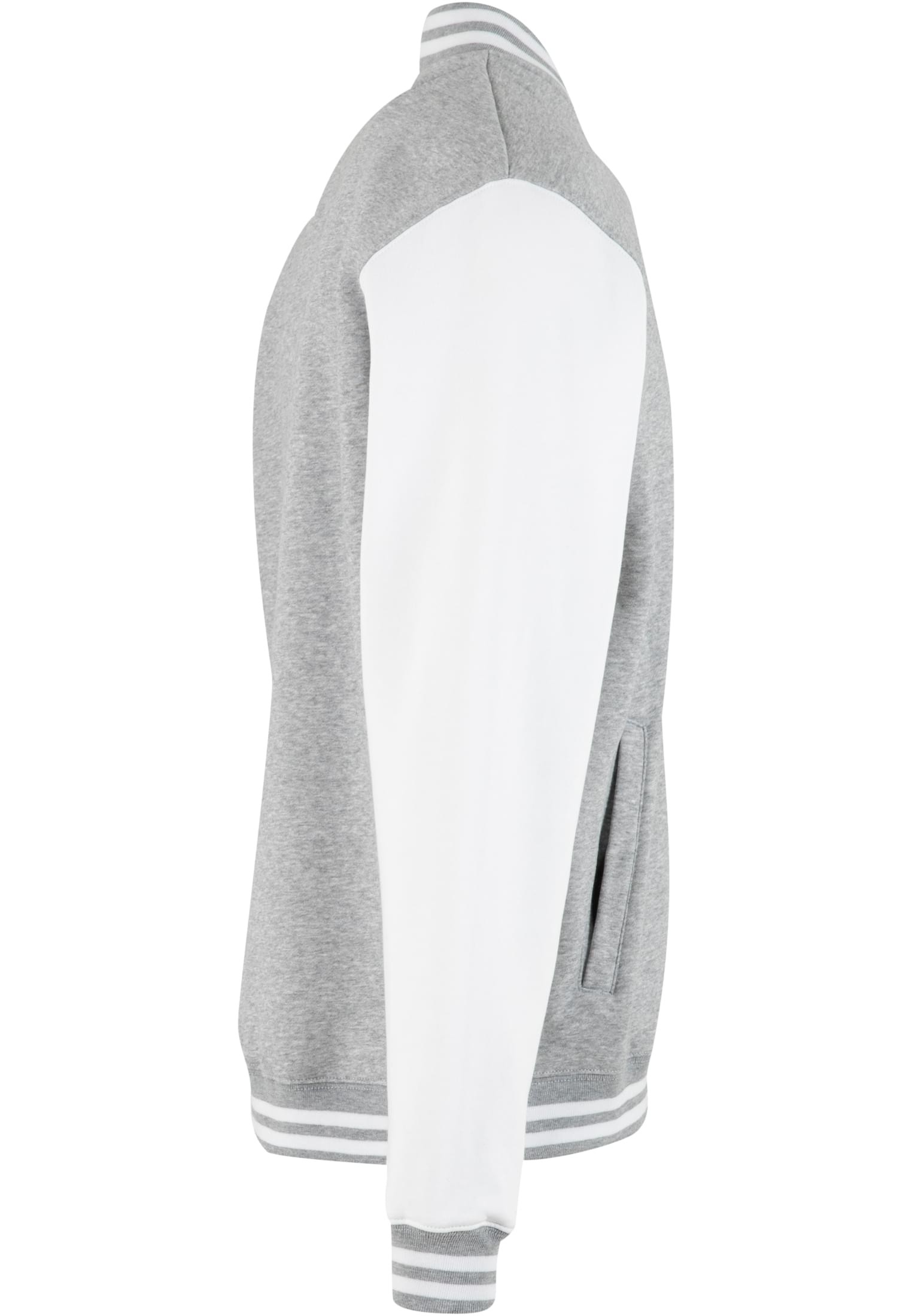 Sweat College Jacket h.grey/white | h.grey/white