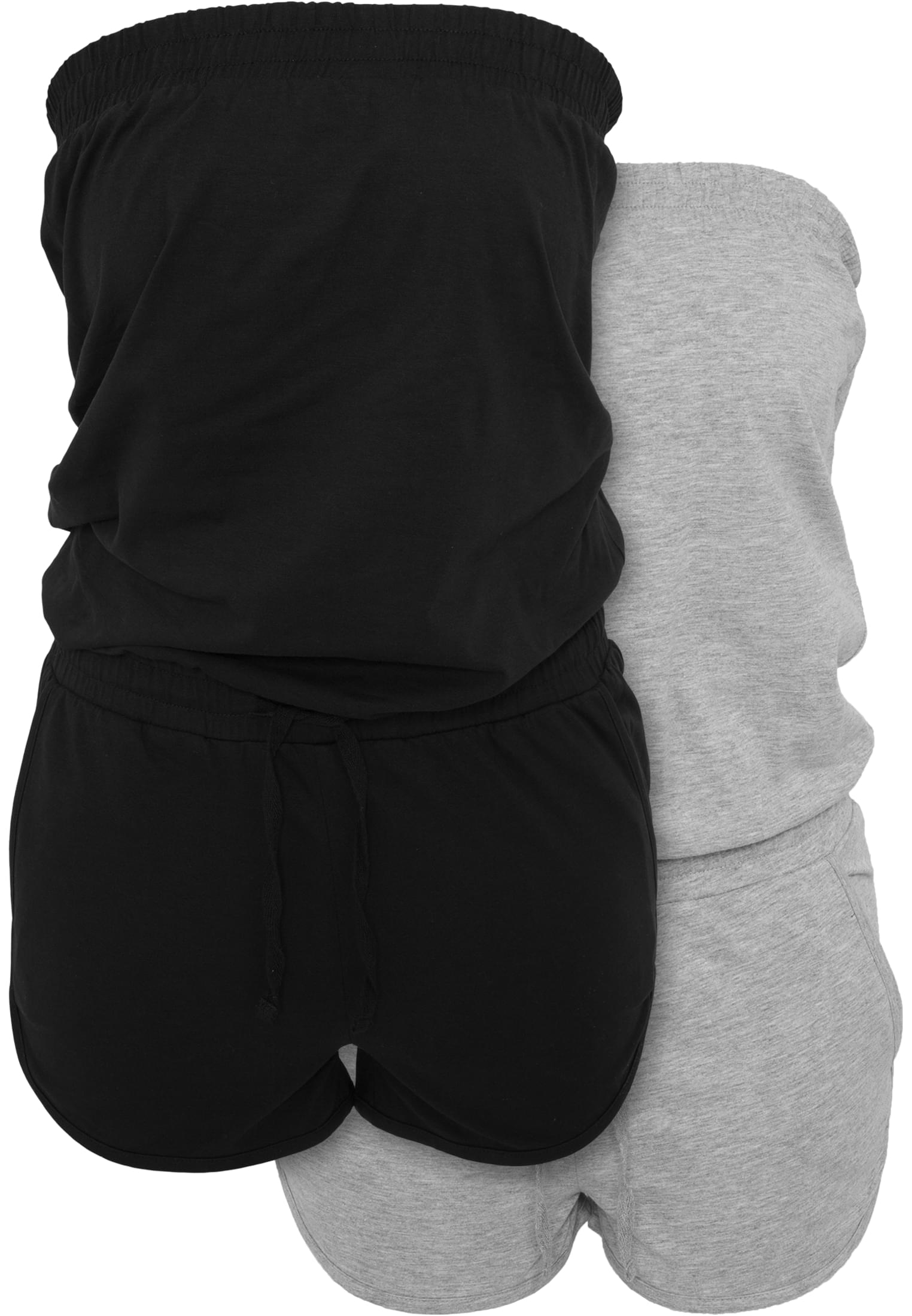 Ladies Hot Jumpsuit 2-Pack heather grey+black | heather grey+black