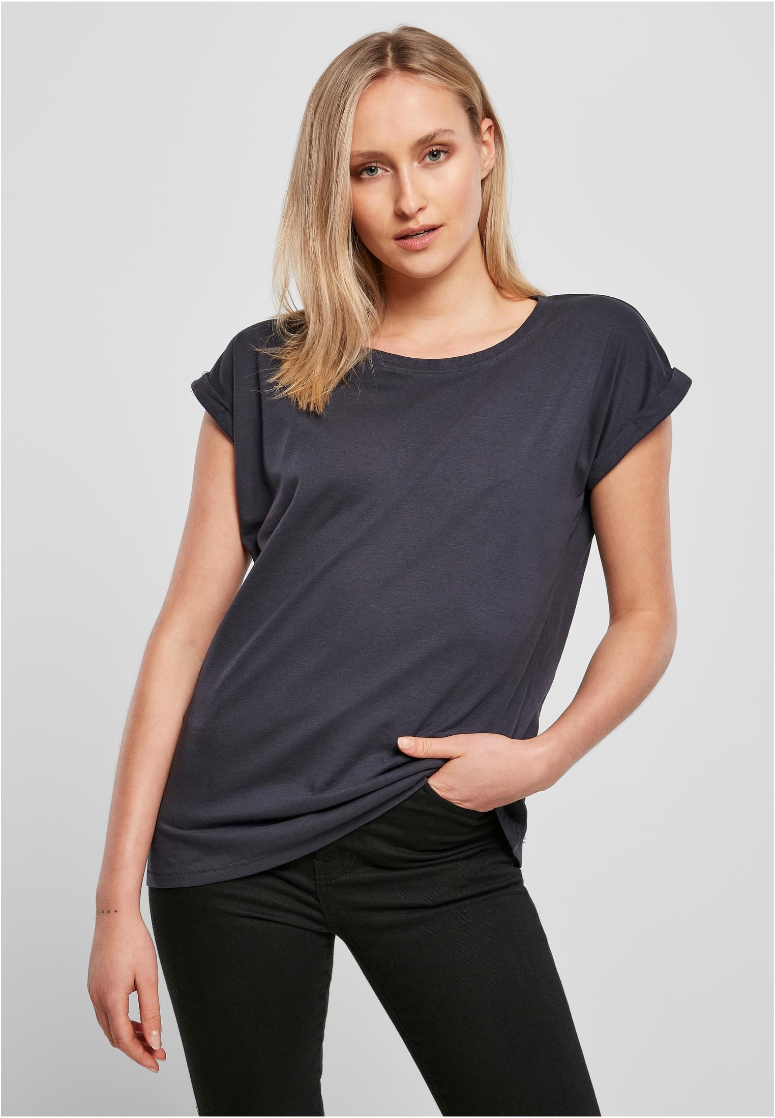Ladies Extended Shoulder Tee 3-Pack blk/nvy/char | blk/nvy/char