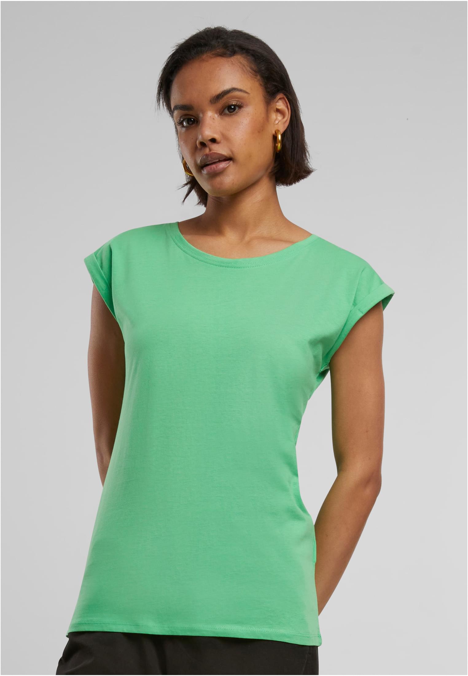 Ladies Extended Shoulder Tee fresh green | fresh green