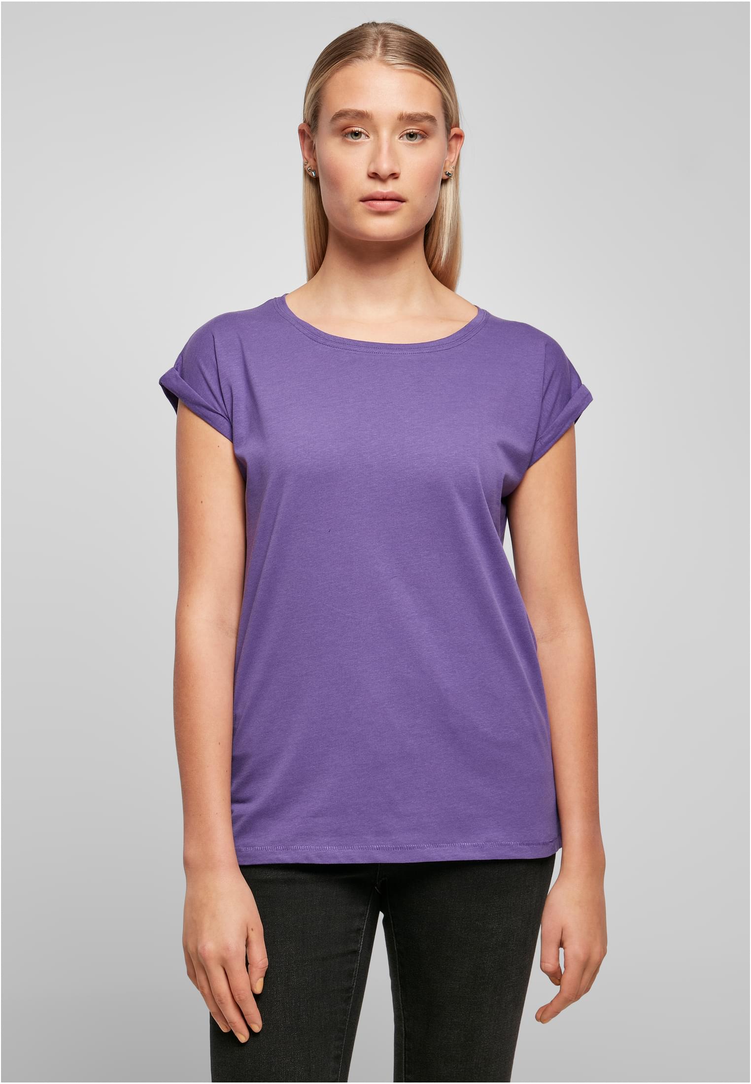 Ladies Extended Shoulder Tee ultraviolet | ultraviolet