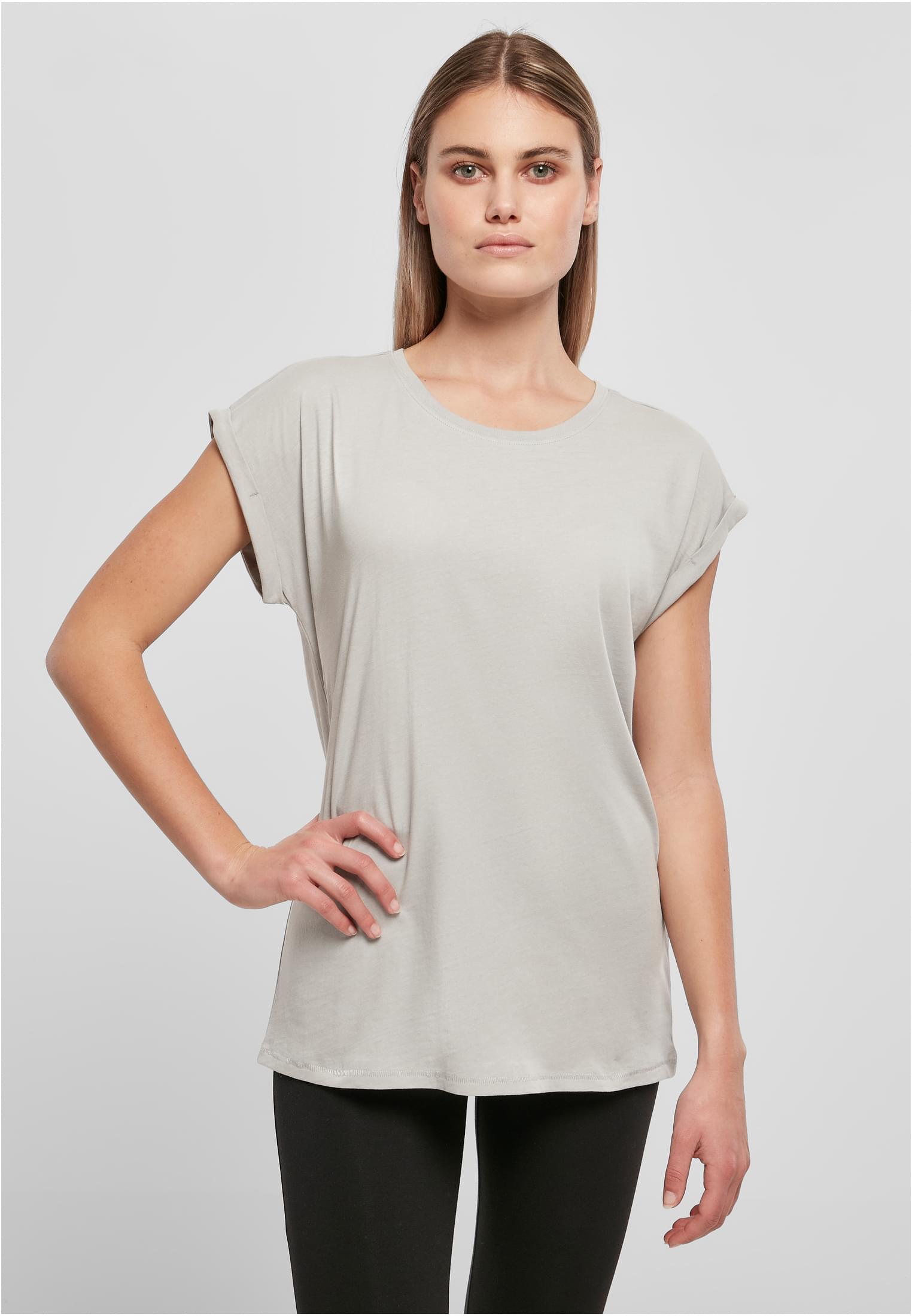 Ladies Extended Shoulder Tee lightasphalt | lightasphalt
