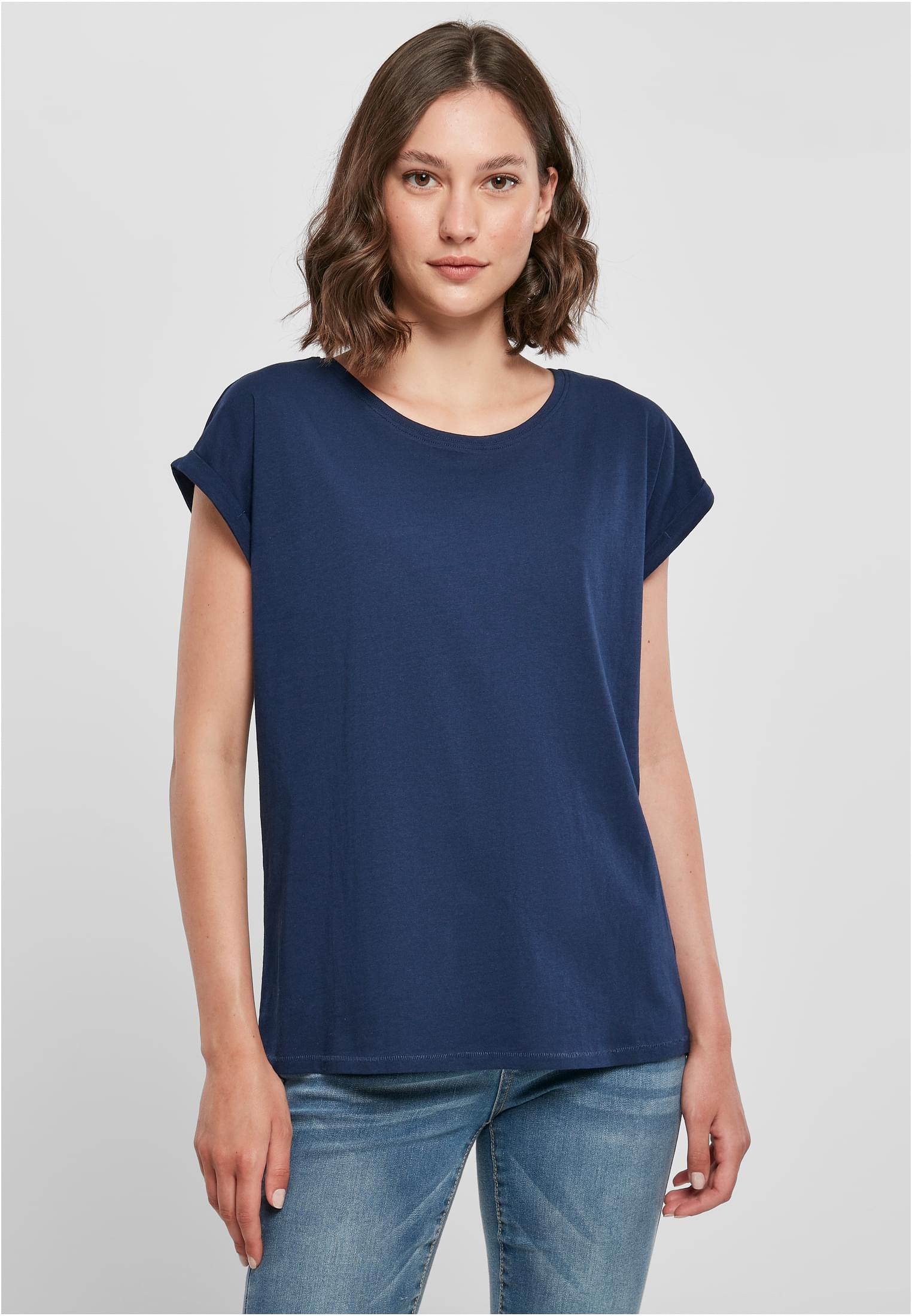 Ladies Extended Shoulder Tee lightnavy | lightnavy