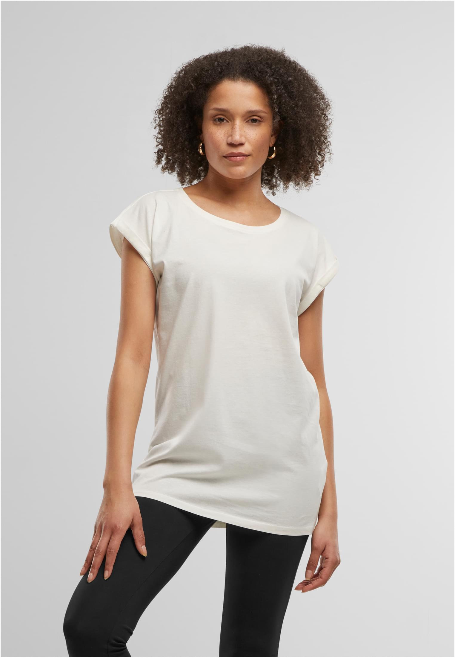 Ladies Extended Shoulder Tee ready for dye | ready for dye