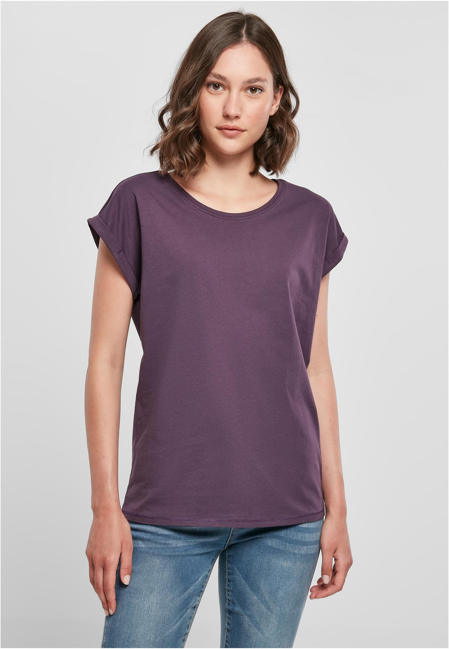 Ladies Extended Shoulder Tee purplenight | purplenight
