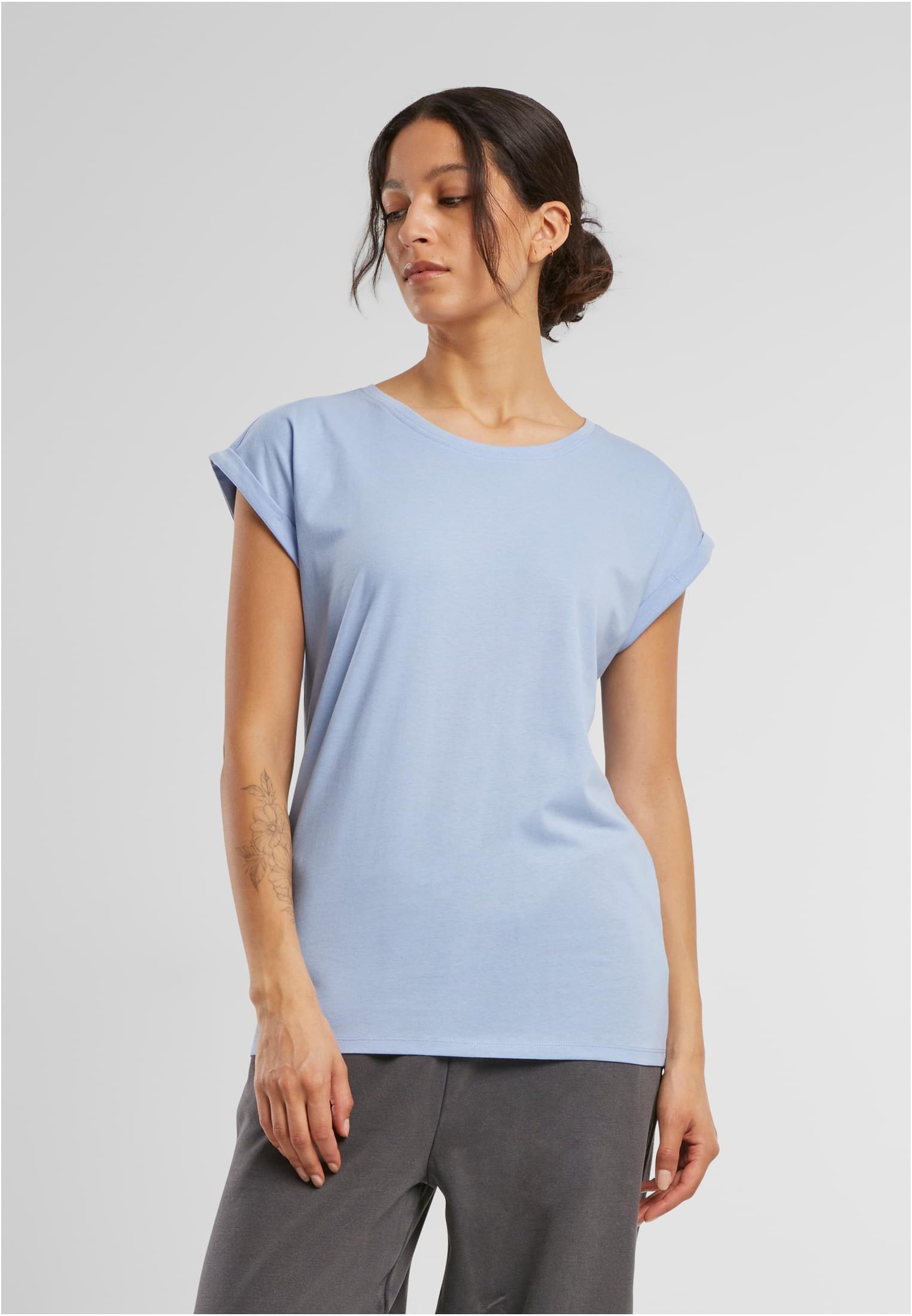 Ladies Extended Shoulder Tee powderblue | powderblue