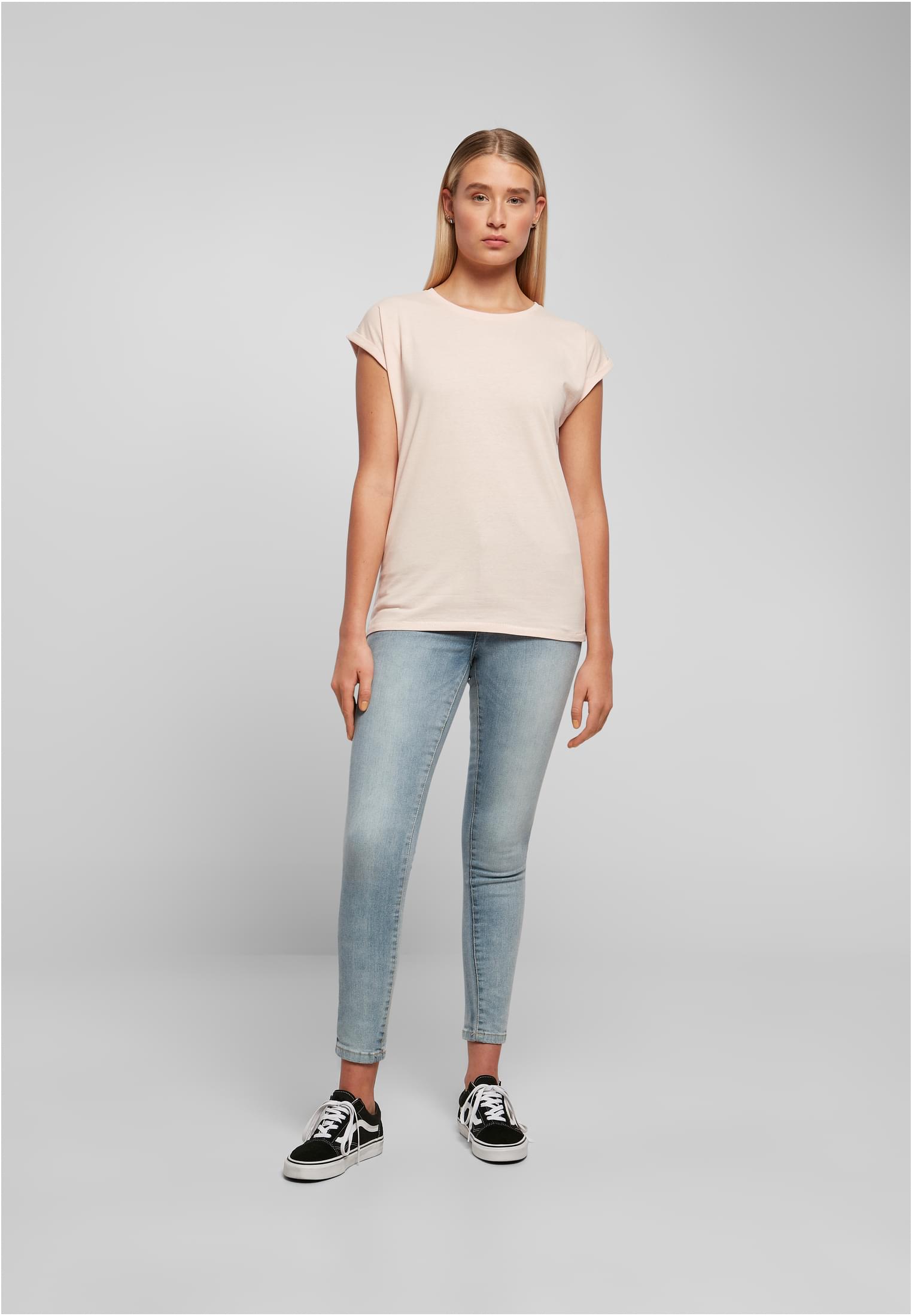 Ladies Extended Shoulder Tee pink | pink