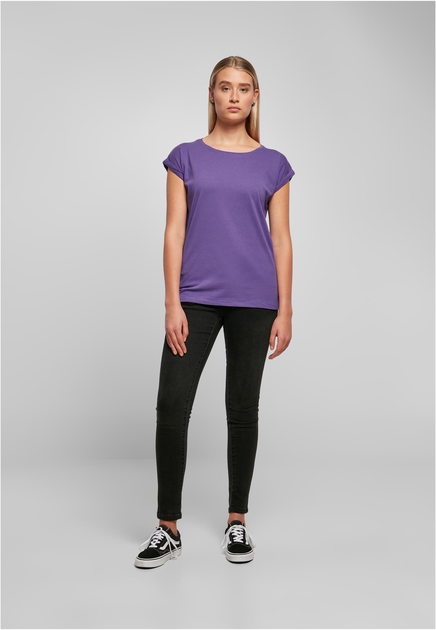 Ladies Extended Shoulder Tee ultraviolet | ultraviolet